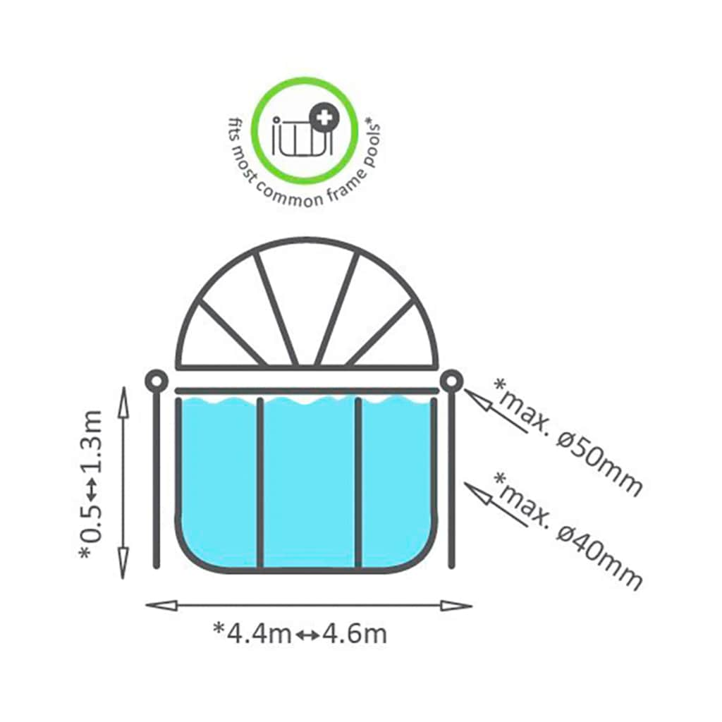 EXIT Poolverdeck, für Framepools mit 440-460 cm Durchmesser