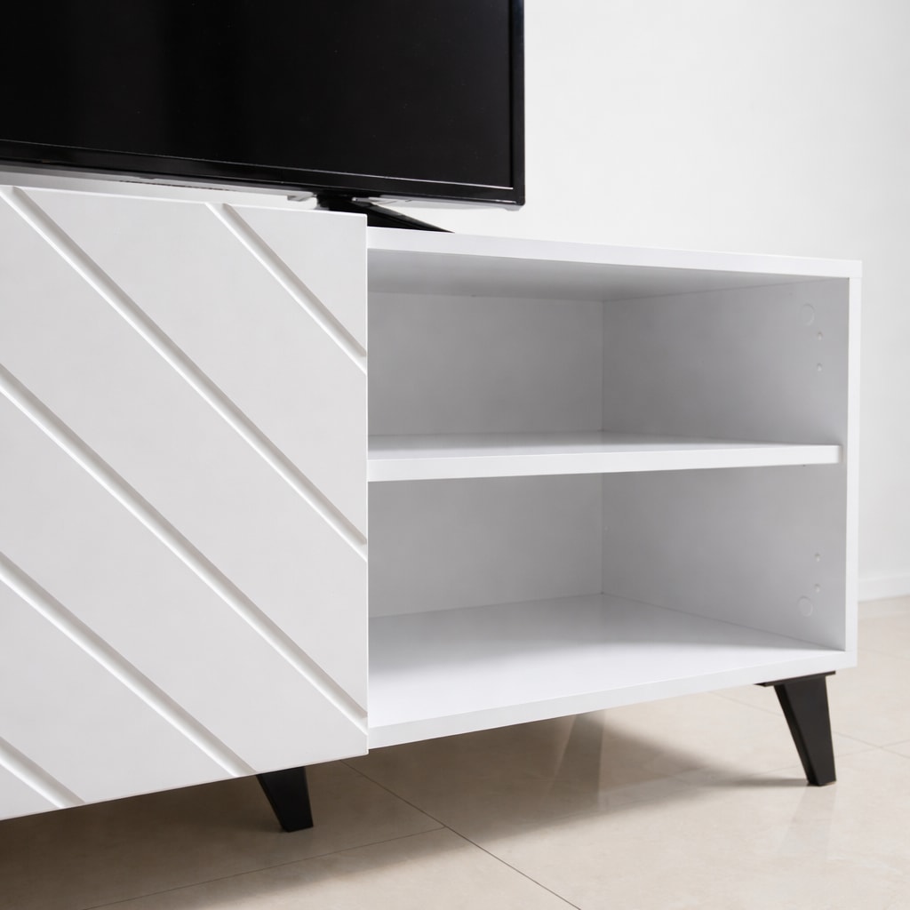 OTTO home Lowboard »HOLLY 1.5, TV-Board, TV-Kommode, TV-Schrank, TV-Unterschrank, TV-Möbel« Modernes lackiertes Hochglanz TV-Board, grifflos, Breite 150 cm