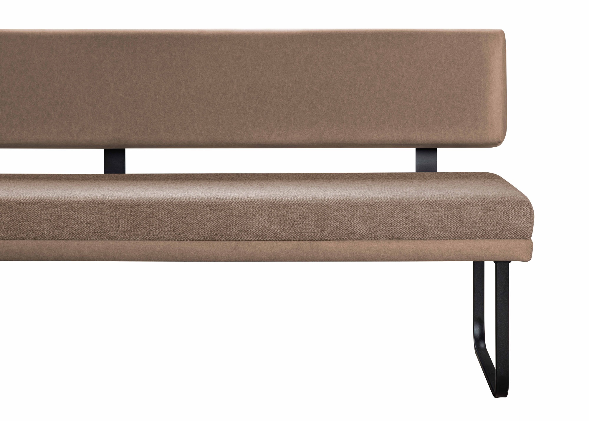 OTTO home Eckbankgruppe »Gabi Essecke, Sitzgruppe, Eckbankgruppe, Küchenbankgruppe« Set, 4tlg, 4 tlg. tlg. Gestell aus matt-schwarzem Flachmetall, stabil, 2-Stoff-Design