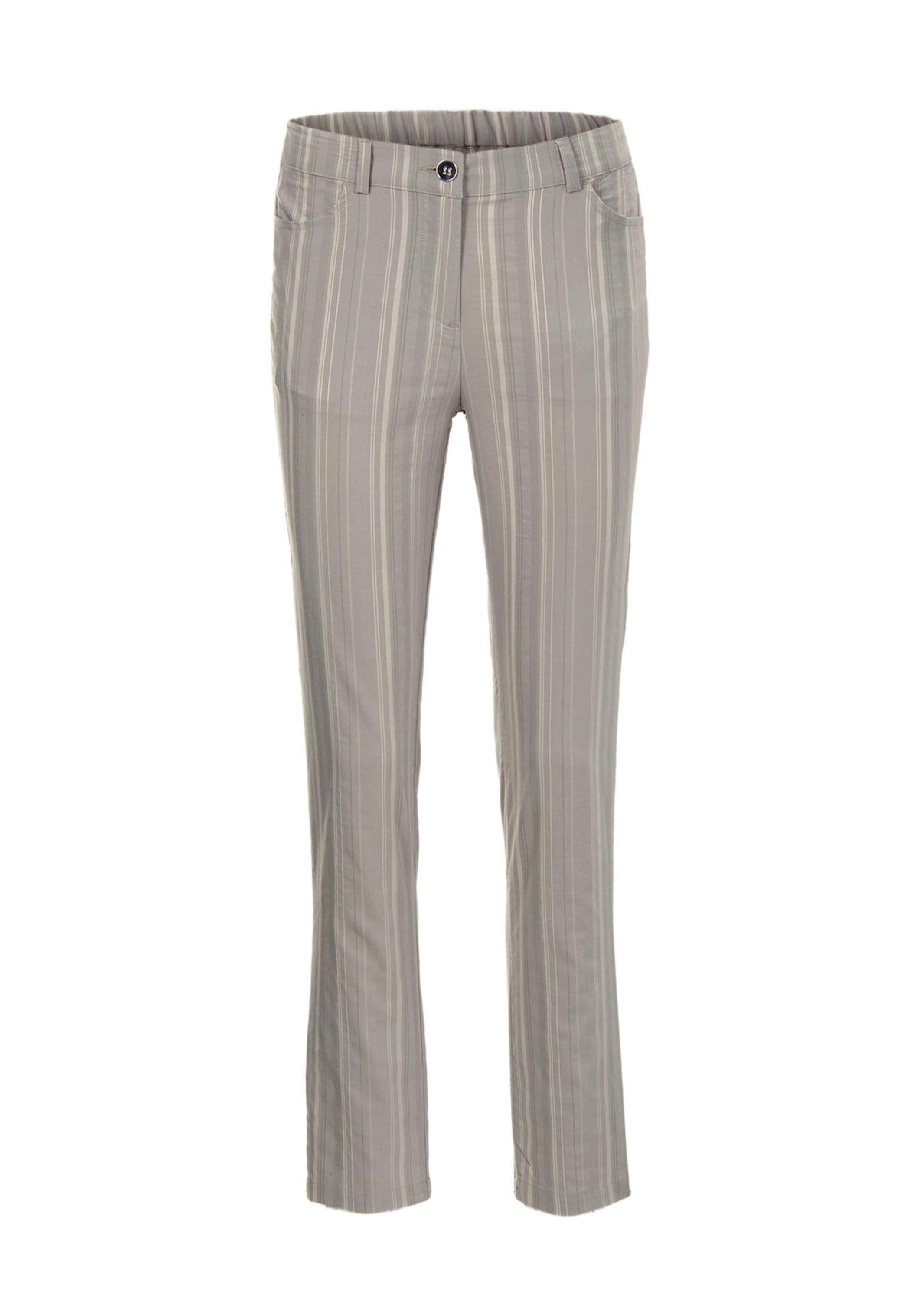 GOLDNER Stoffhose "Sportliche Strukturhose in elastischer Ware" perfekter Sitz mit viel Komfort