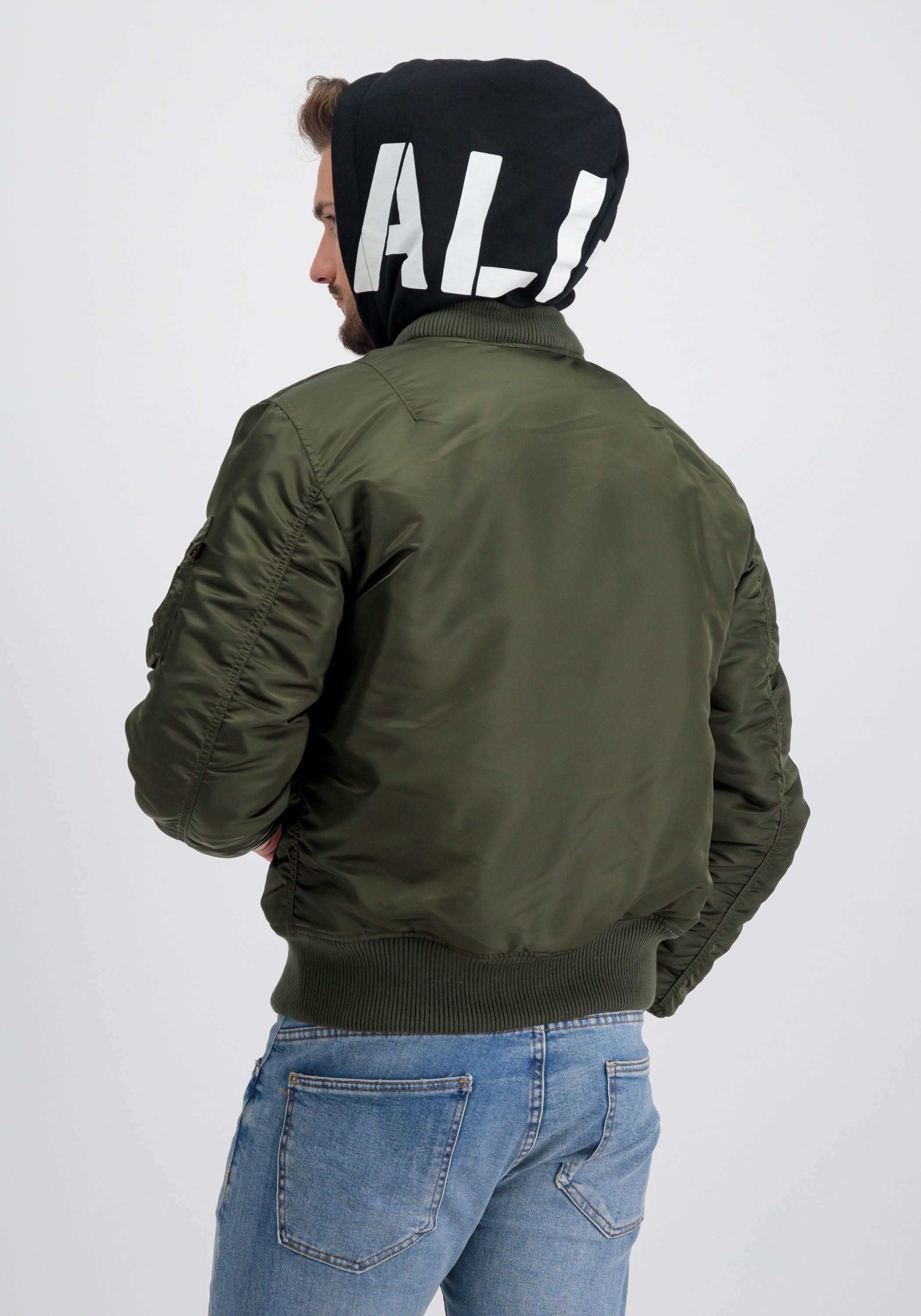 Thumbnail - Alpha Industries Bomberjacke "MA-1 Zip Hood Print"