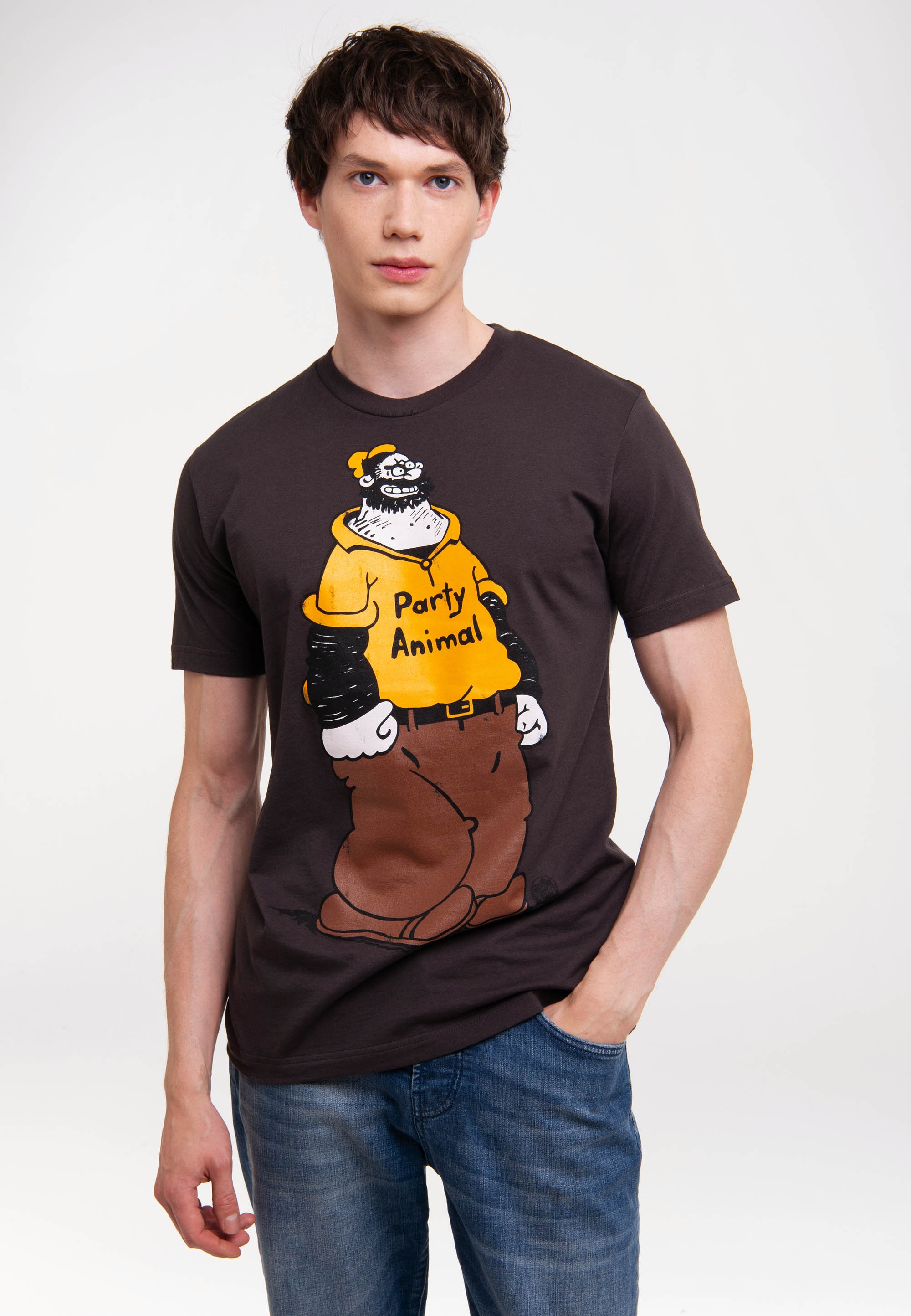 LOGOSHIRT T-Shirt »POPEYE - PARTY - ANIMAL«, mit lustigem Print