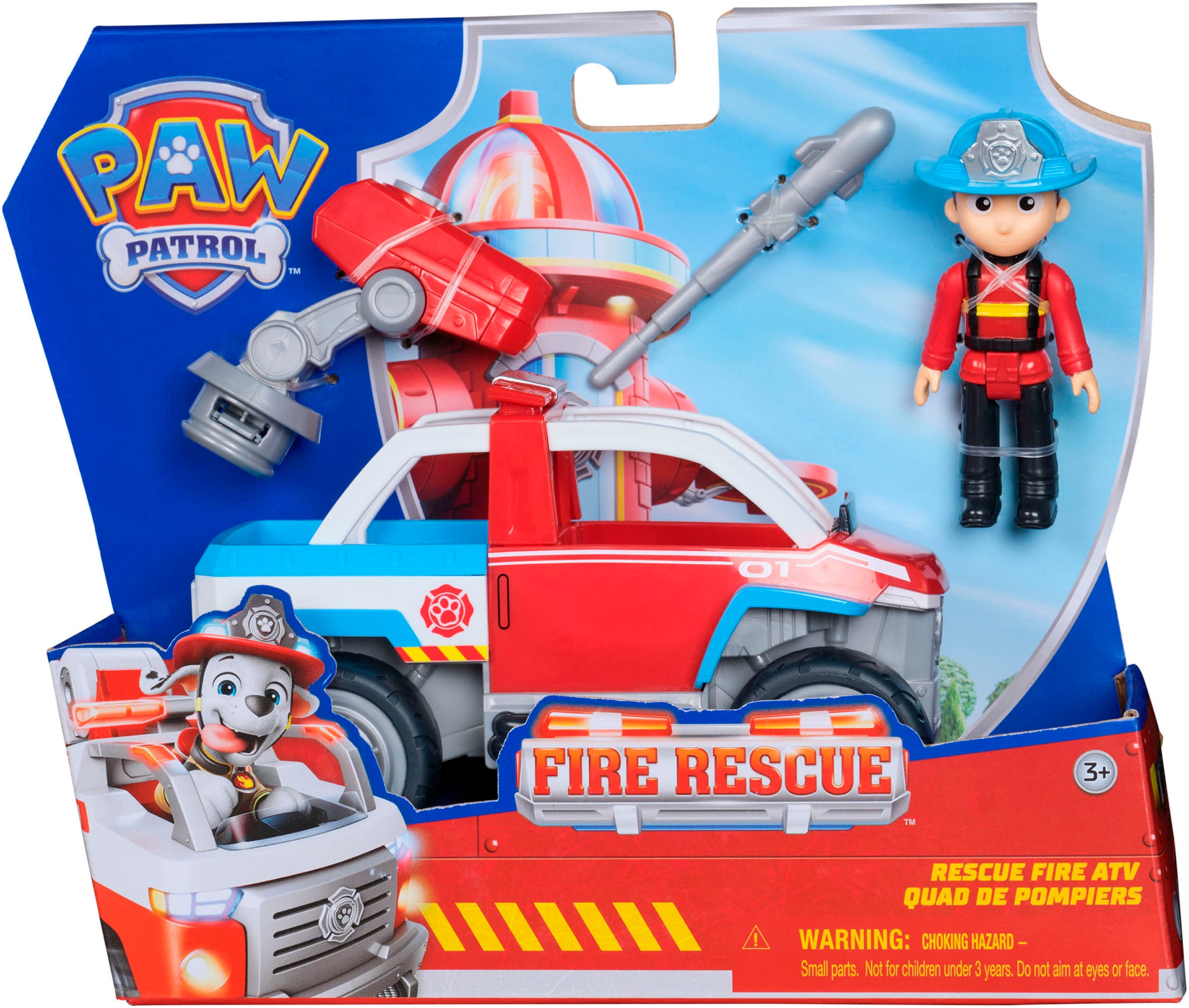 Spin Master Spielzeug-Auto »PAW Patrol Fire Rescue - Ryders Rettungsfahrzeug«