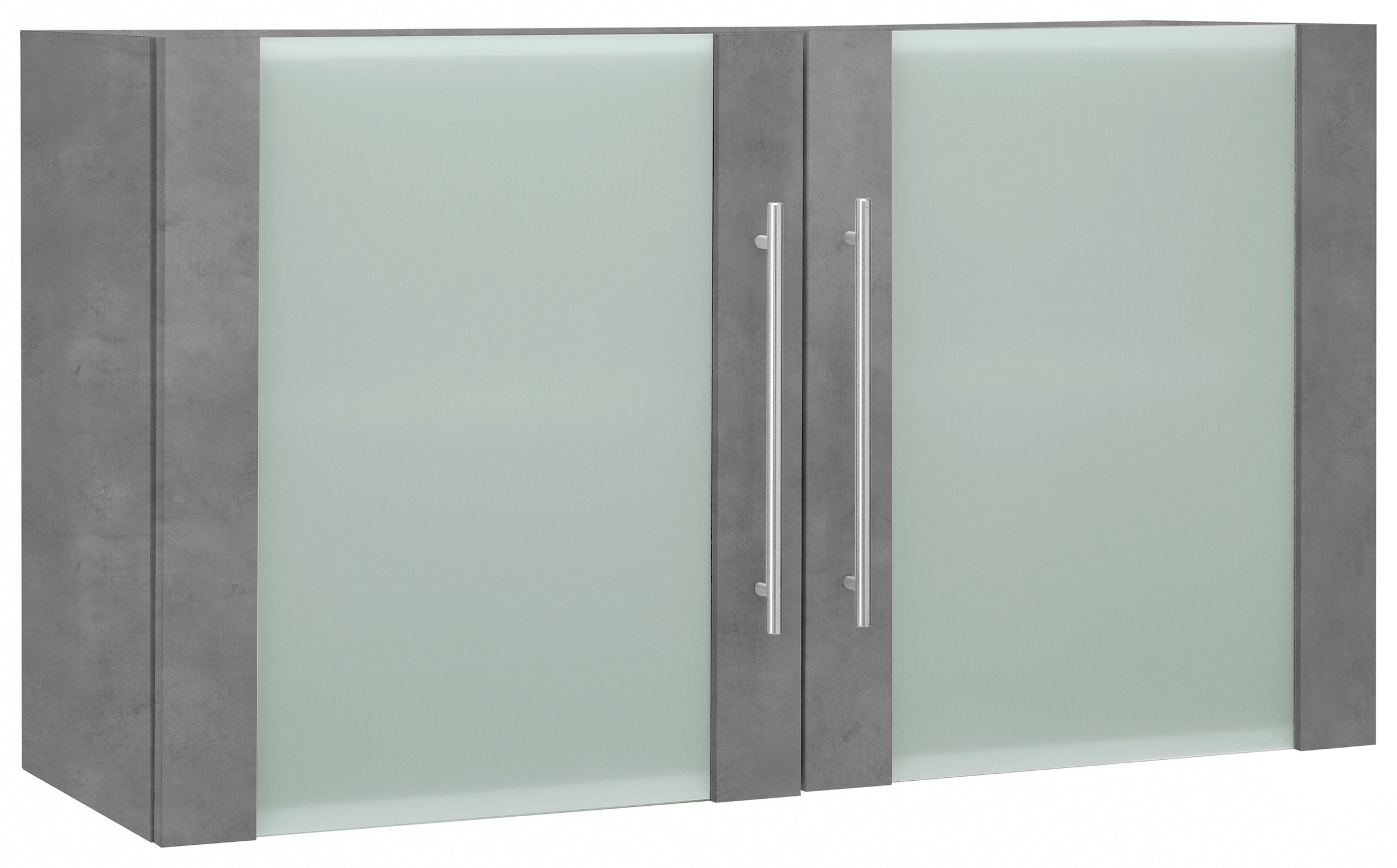 wiho Küchen Glashängeschrank "Flexi2, Breite/Höhe: 100/56,5 cm, Soft-Close bei den Türen" inkl. verstellbaren Einlegeboden