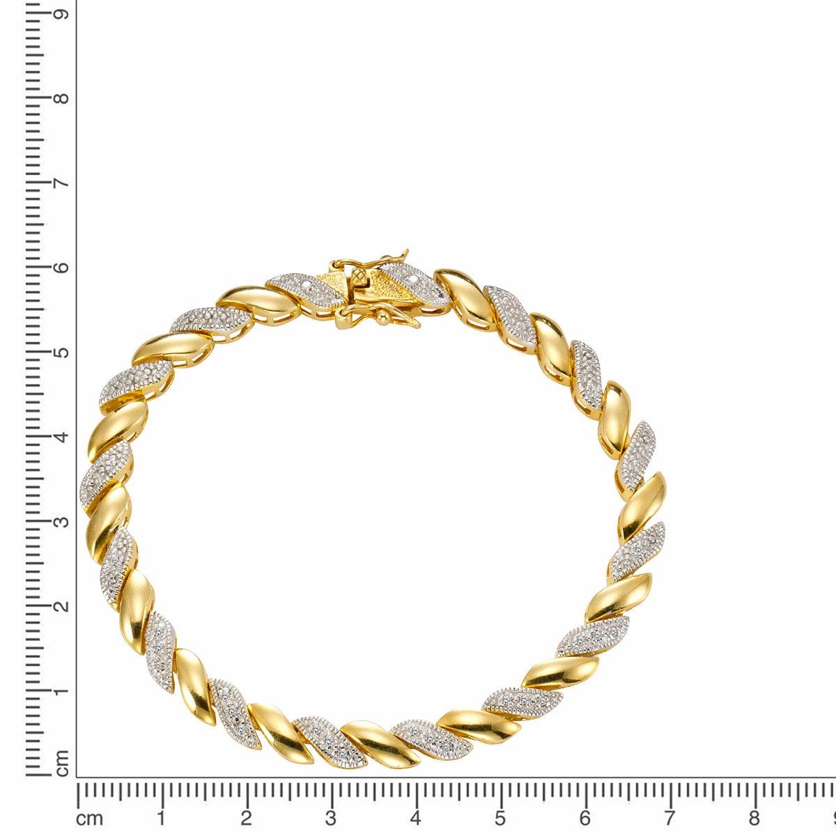 Firetti Armband »Schmuck Geschenk Silber 925 Armschmuck Armkette«, mit Diamanten