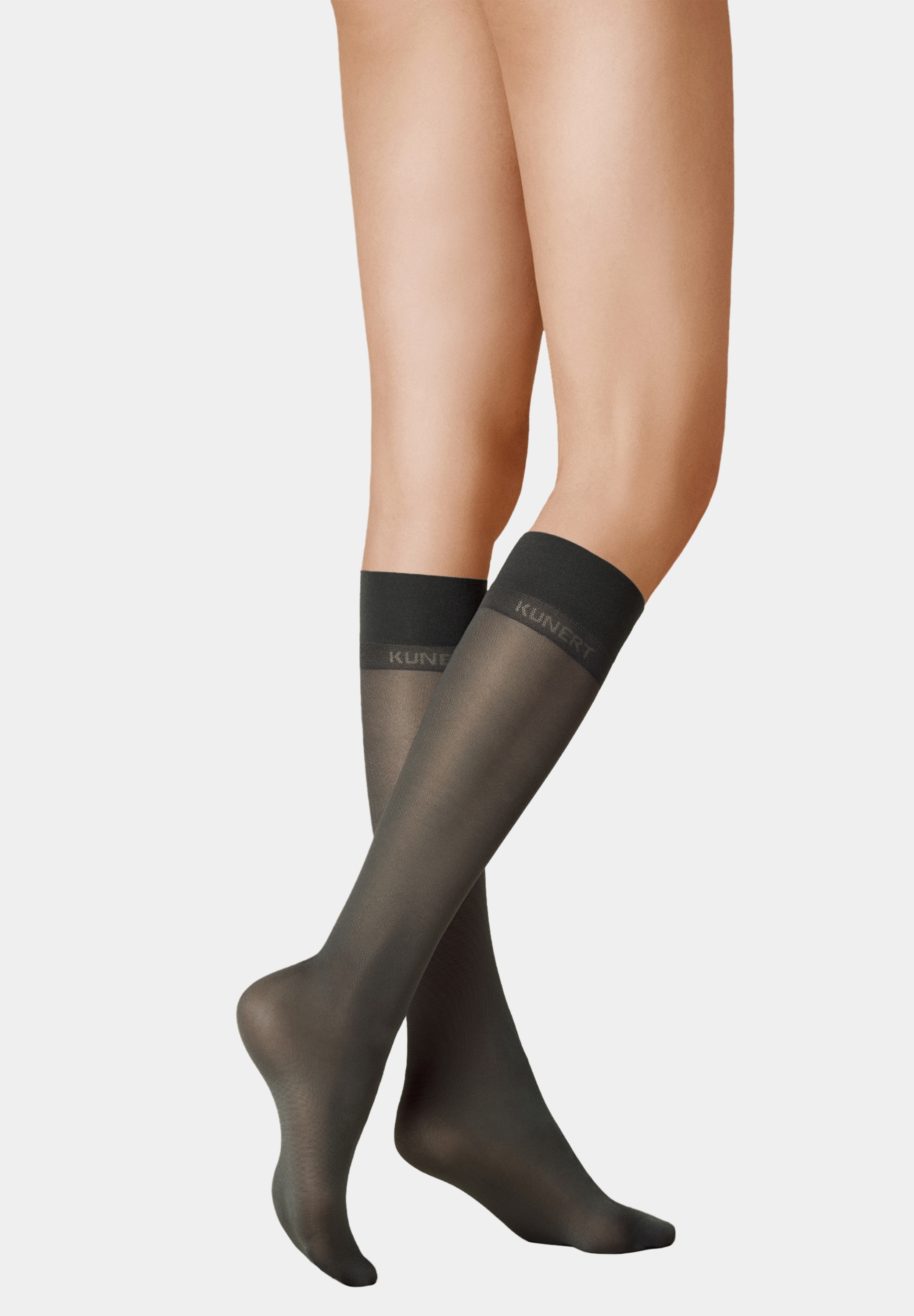 KUNERT Feinkniestrümpfe »Kniestrumpf Satin Look 40«