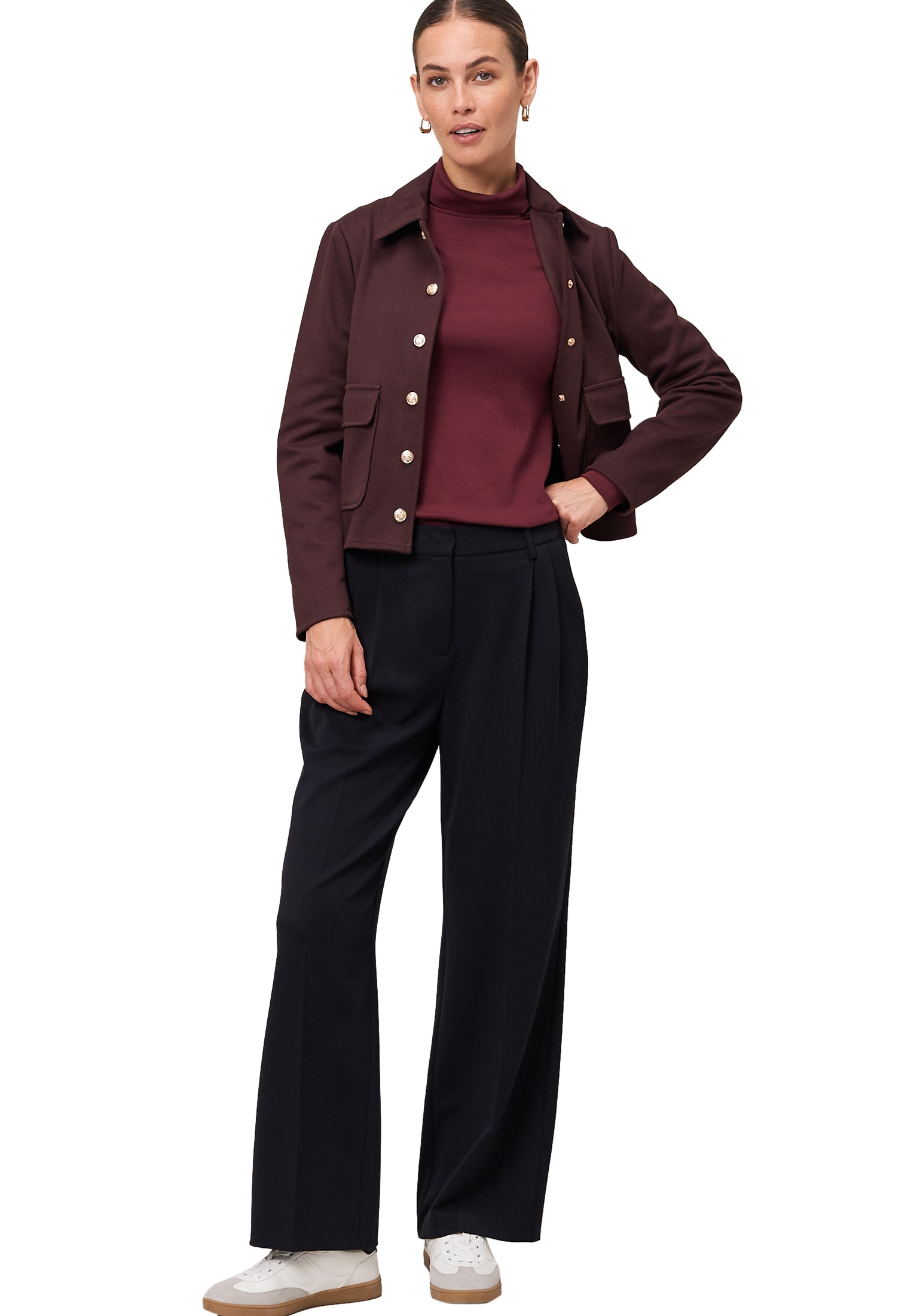 Zero Kurzarmshirt »zero Damen Rollkragenshirt mit langen Ärmeln«, (1 tlg.), Plain/ohne Details