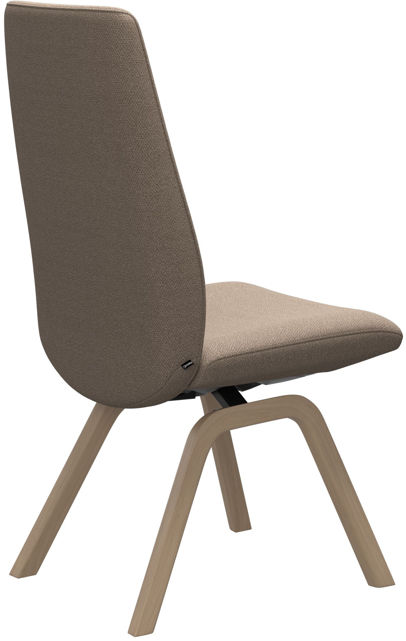 Stressless® Polsterstuhl »Laurel«, ROHLEDER Stoff Q2 FARON, High Back, Größe L, mit schräggestellten Beinen in Eiche gekalkt