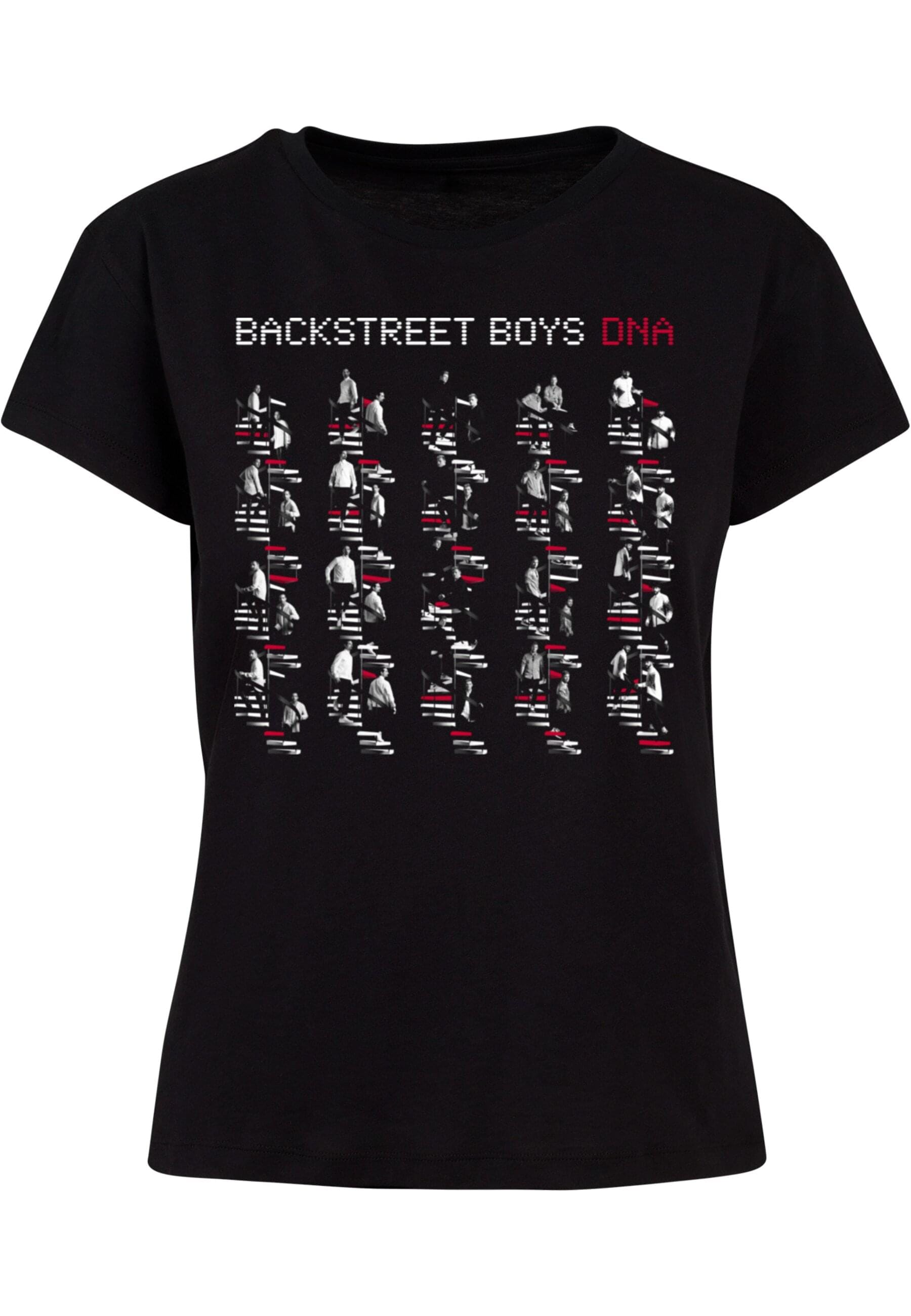 Merchcode T-Shirt »Merchcode Damen Ladies Backstreet Boys - DNA Album Red Box Tee«, (1 tlg.)