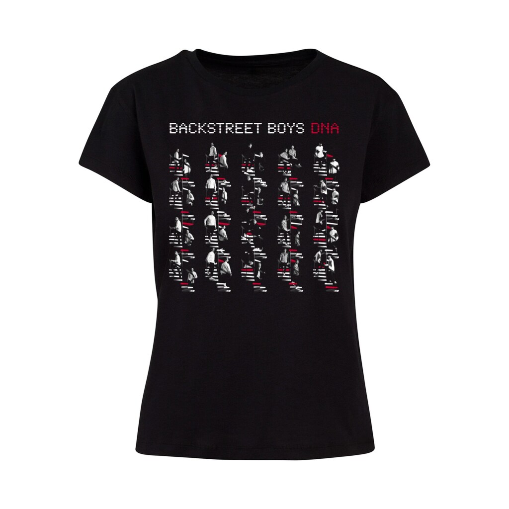 Merchcode T-Shirt »Merchcode Damen Ladies Backstreet Boys - DNA Album Red Box Tee«, (1 tlg.)