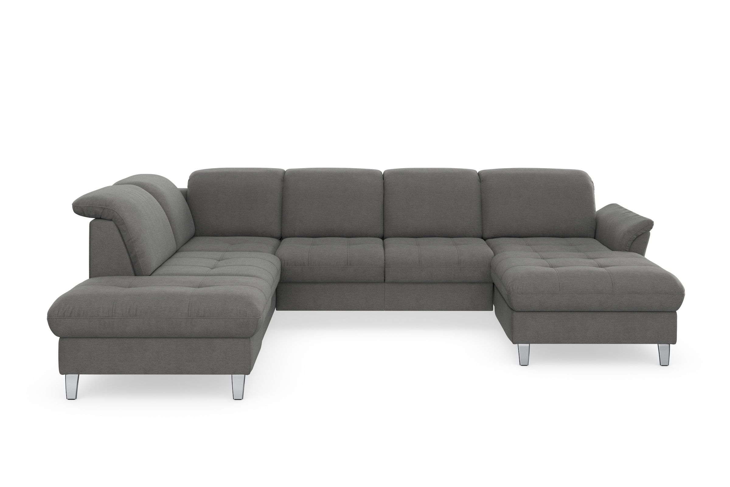 sit&more Wohnlandschaft »Maggiore U-Form«, wahlweise mit Kopfteilverstellung, Bettfunktion und Stauraum
