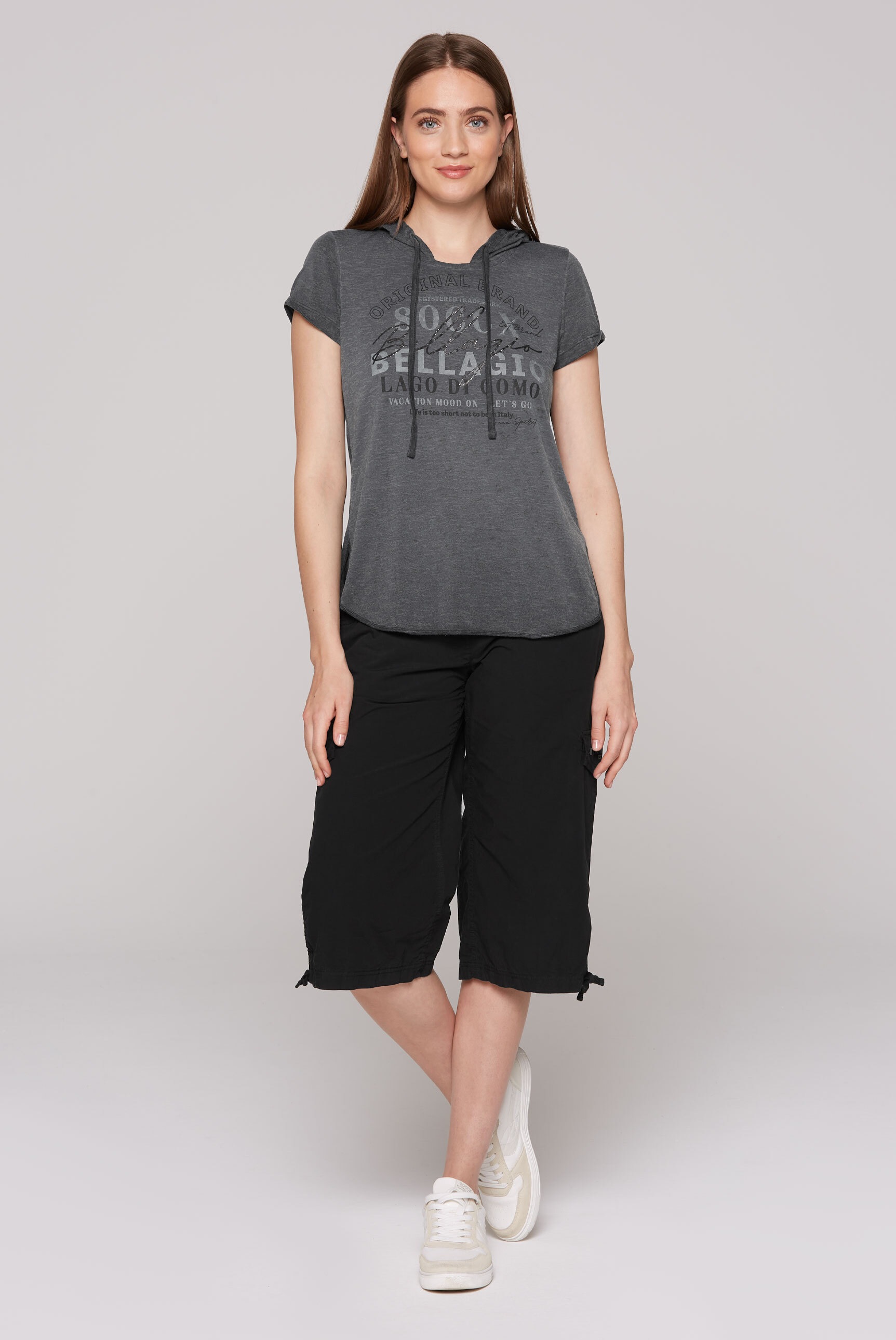 SOCCX Rundhalsshirt, mit Ausbrenner-Effekten