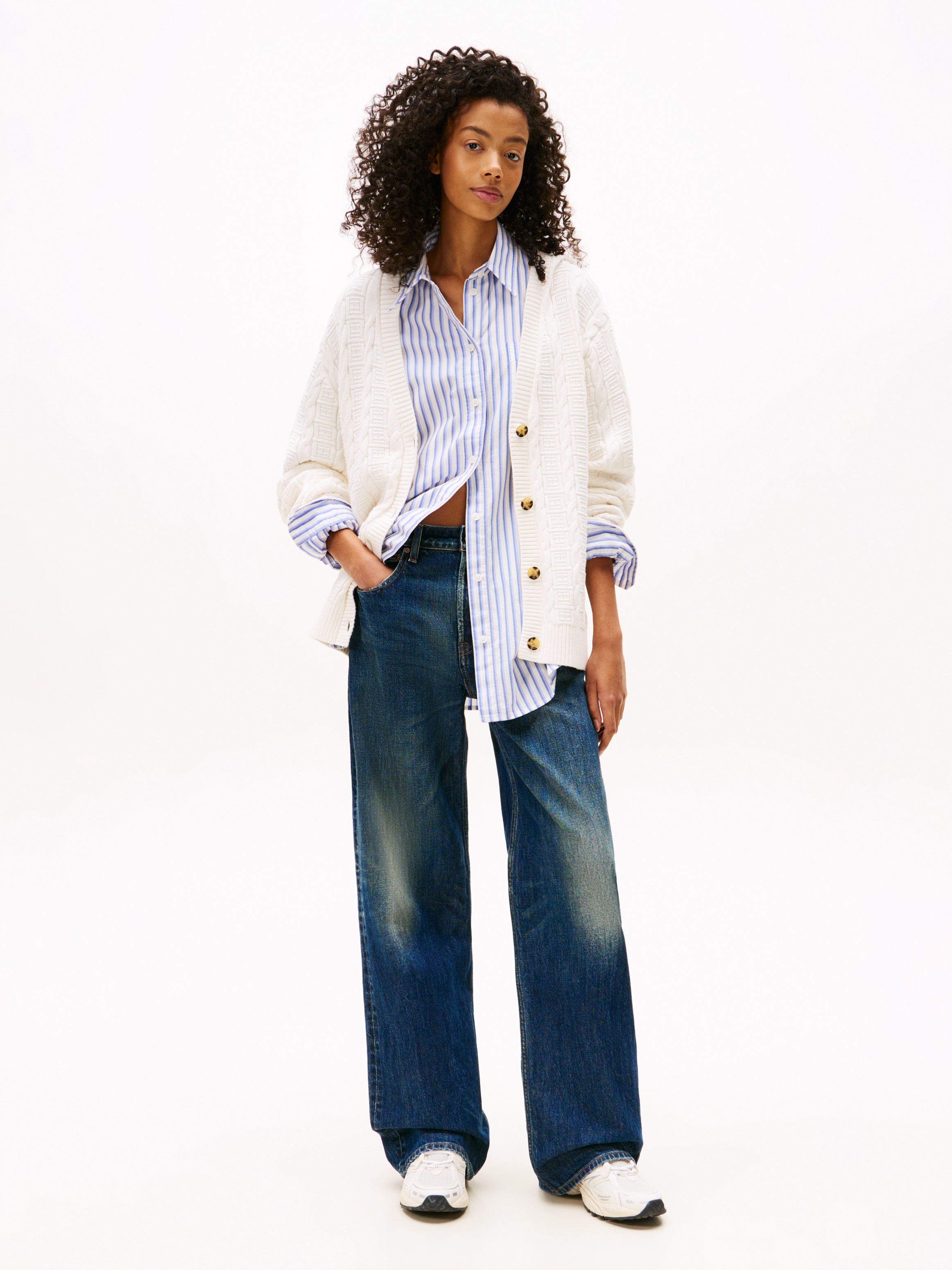 Tommy Jeans Strickjacke »TJW CABLE CARDIGAN«, mit Zopfmuster
