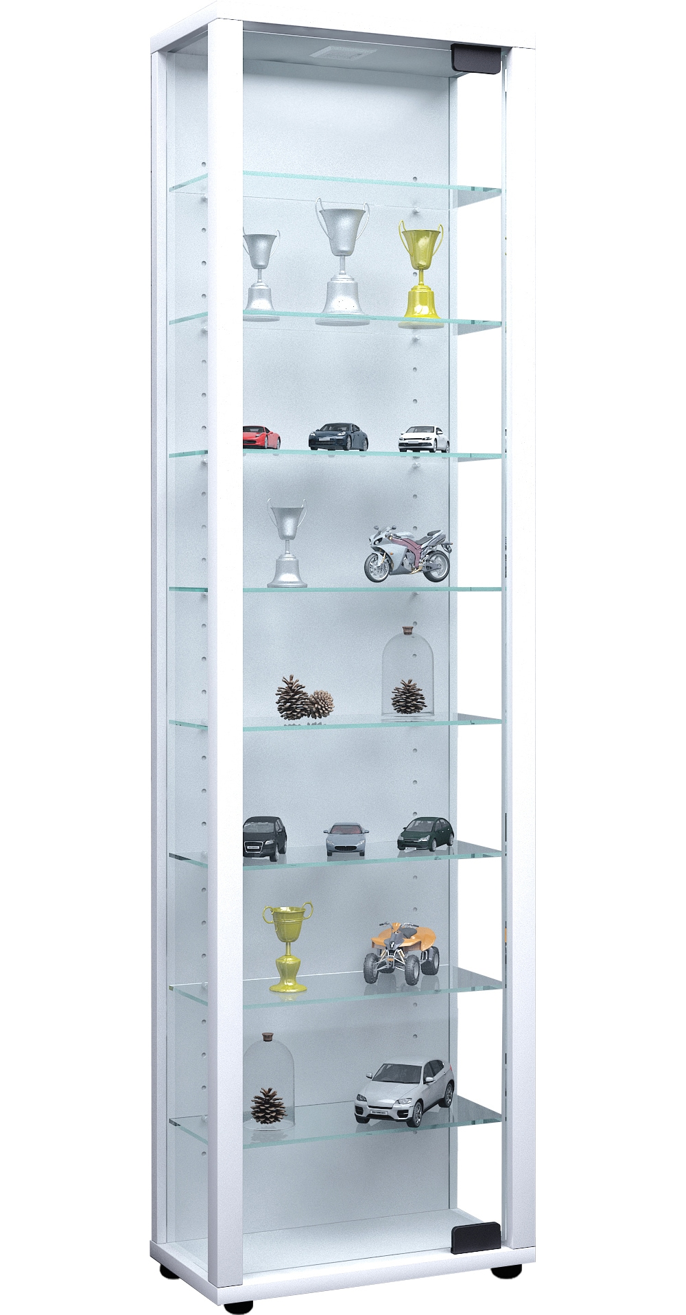 VCM Vitrine "Holz Glas Stand Vitrine Sammelvitrine Edana Maxi", (1 St.) günstig online kaufen