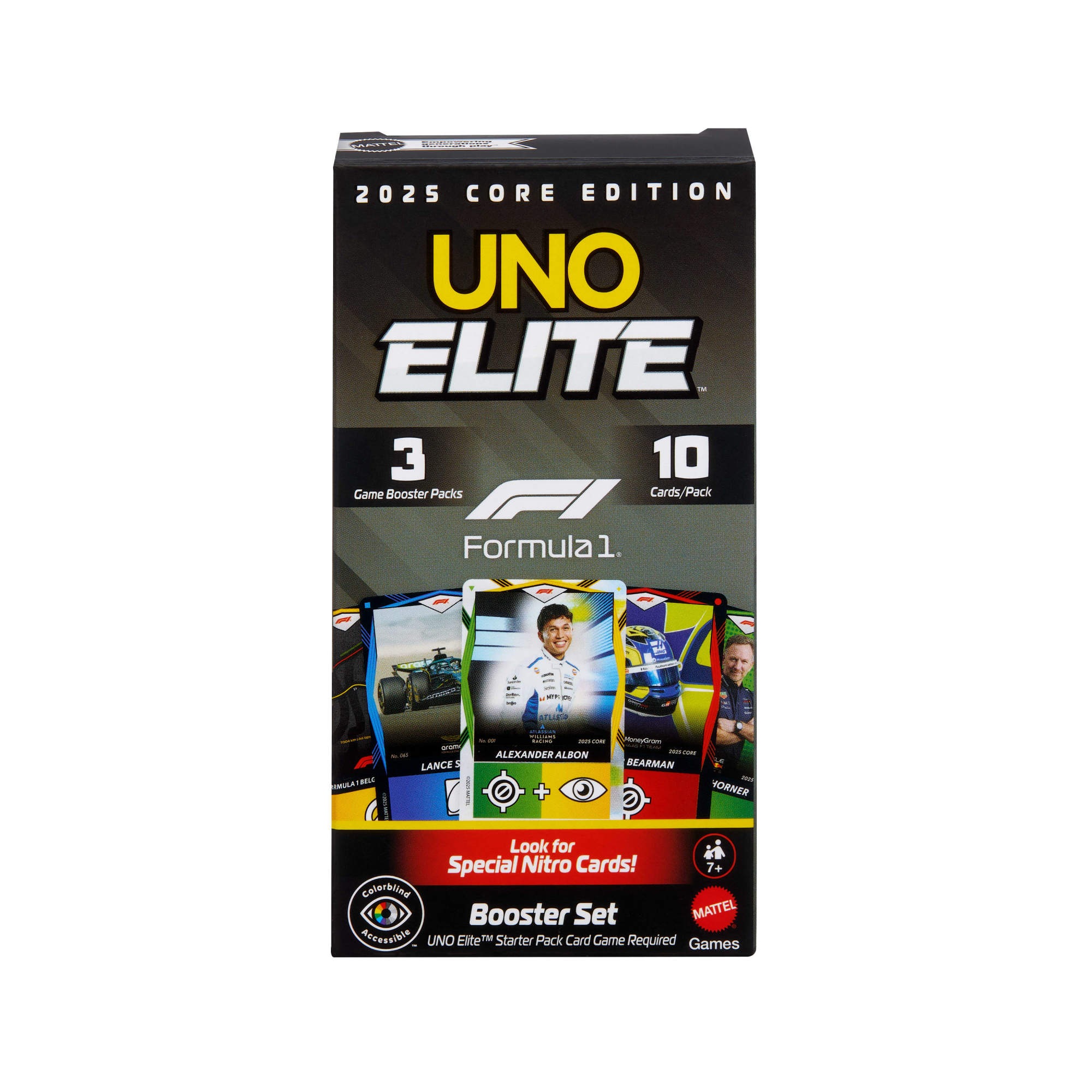 Mattel games Spiel »UNO Elite F1 Booster-Set«