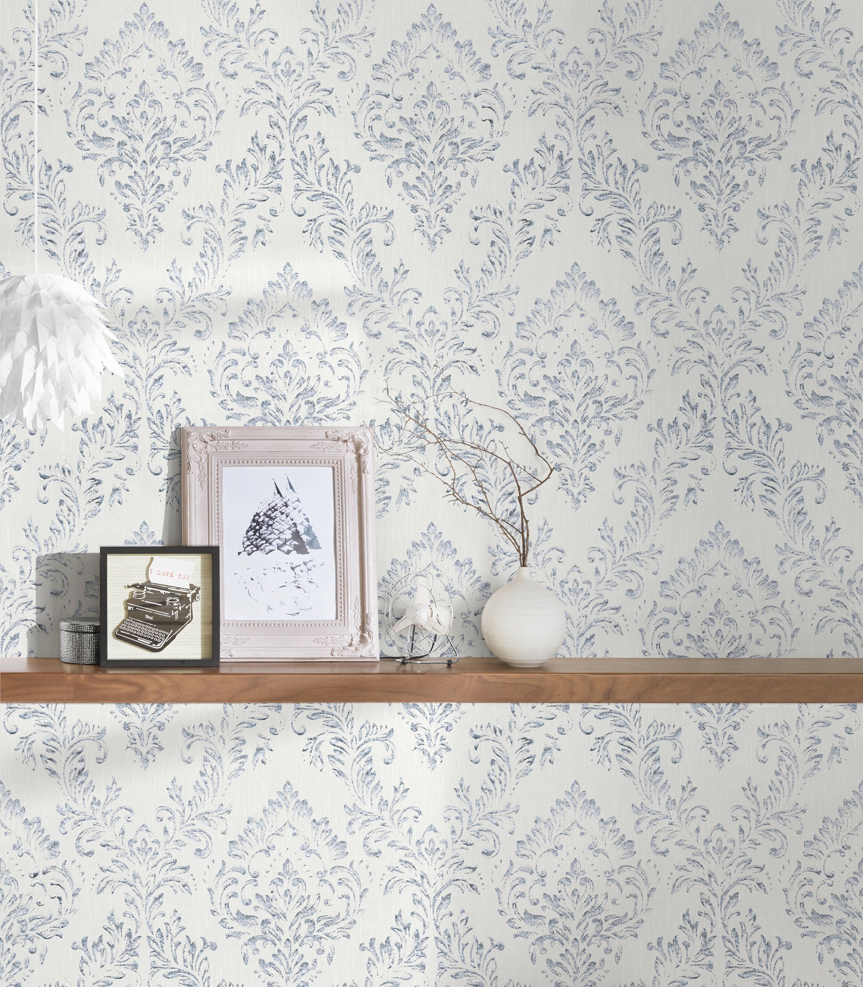 Architects Paper Textiltapete »Metallic Silk«, Barock-matt-glänzend, Ornament Tapete Barock Tapeten Wohnzimmer Schlafzimmer Küche Flur Büro