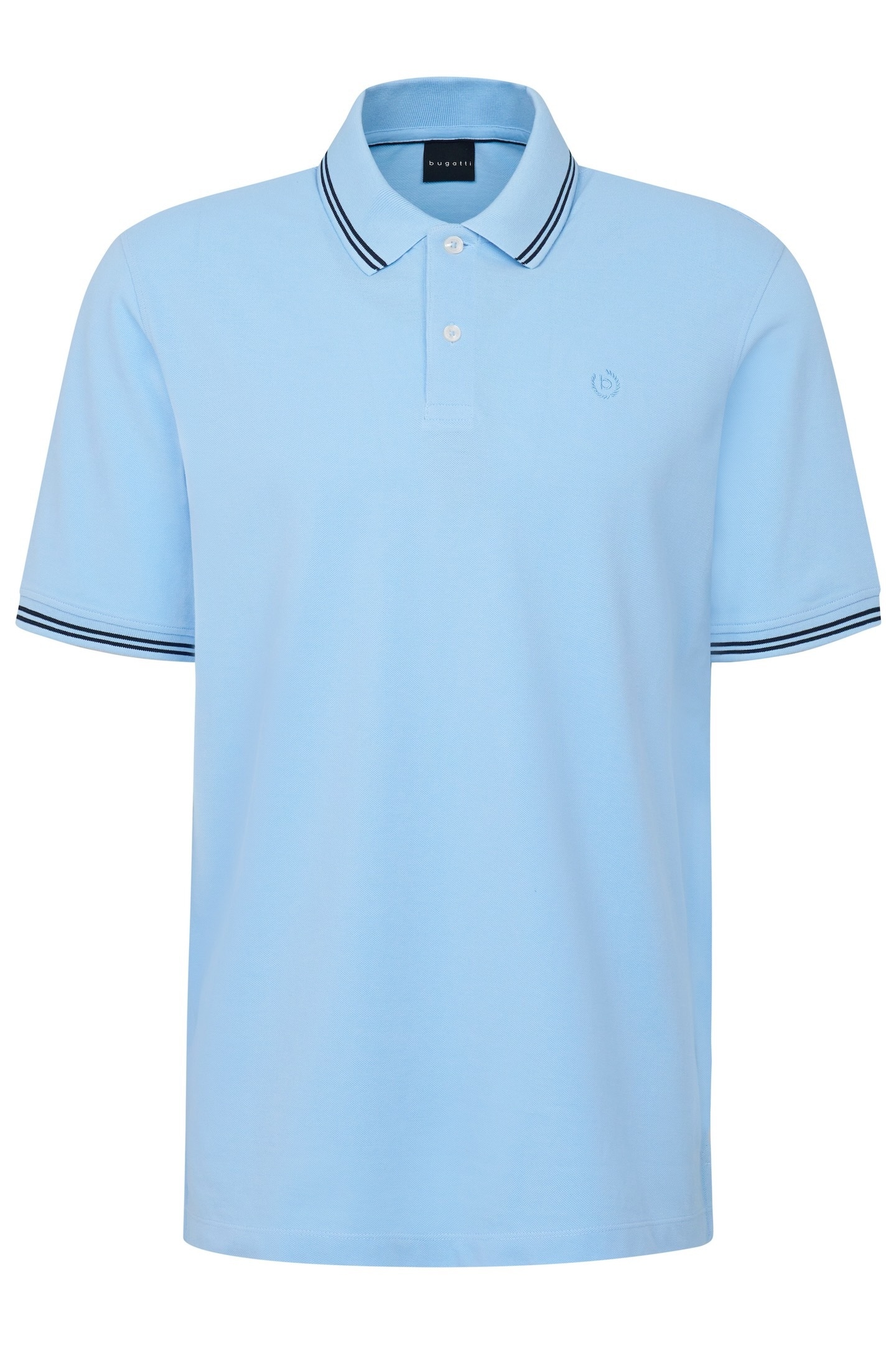 bugatti Poloshirt, mit Kontraststreifen und Bruststickerei