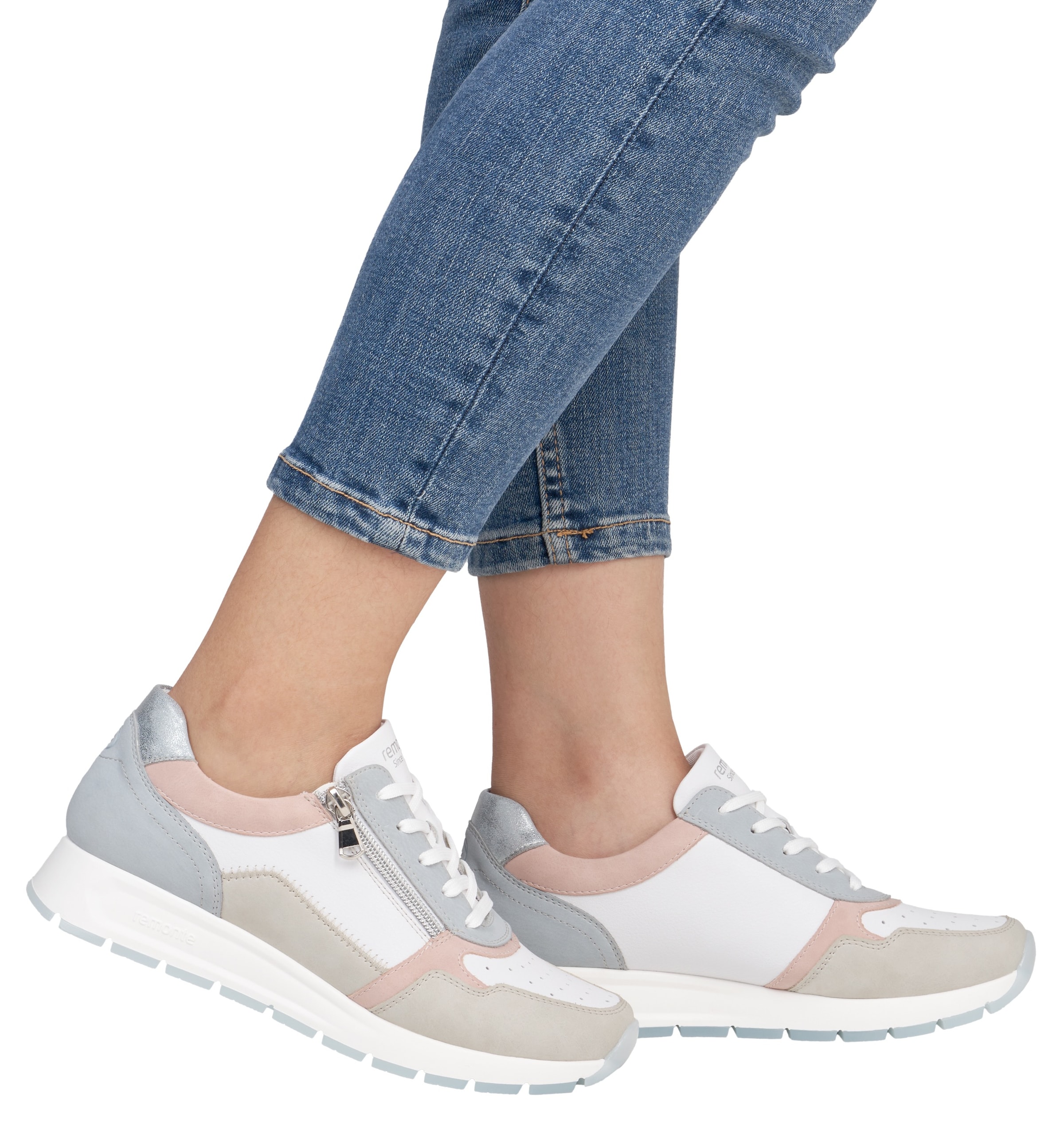 Remonte Keilsneaker, Freizeitschuh, Halbschuh, Schnürschuh mit gepolstertem Schaftrand
