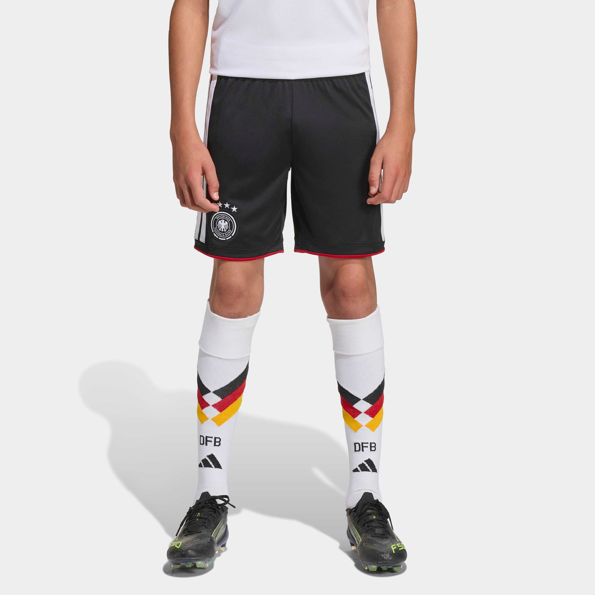 Jungen Trainingsshorts "DFB H SHO Y"schwarz, Gr. 152, ADIDAS PERFORMANCE, Obermaterial: 100% Polyester, Hosen, DFB WM