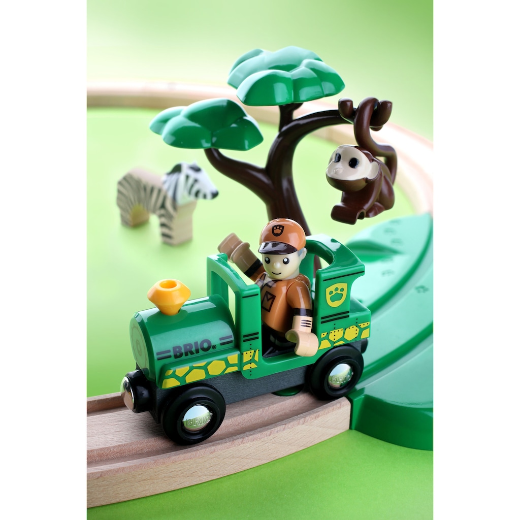 BRIO® Spielzeug-Eisenbahn »BRIO® WORLD, Safari Bahn Set«, (Set), FSC®- schützt Wald - weltweit