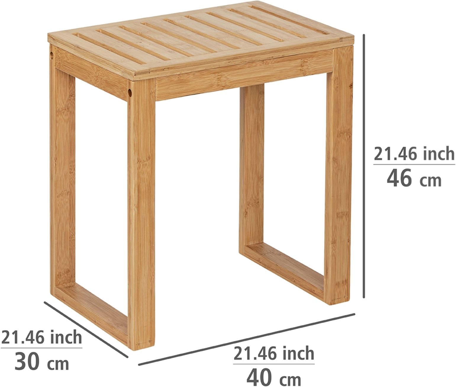WENKO Hocker »Bambusa« BxTxH: 40x46x30 cm