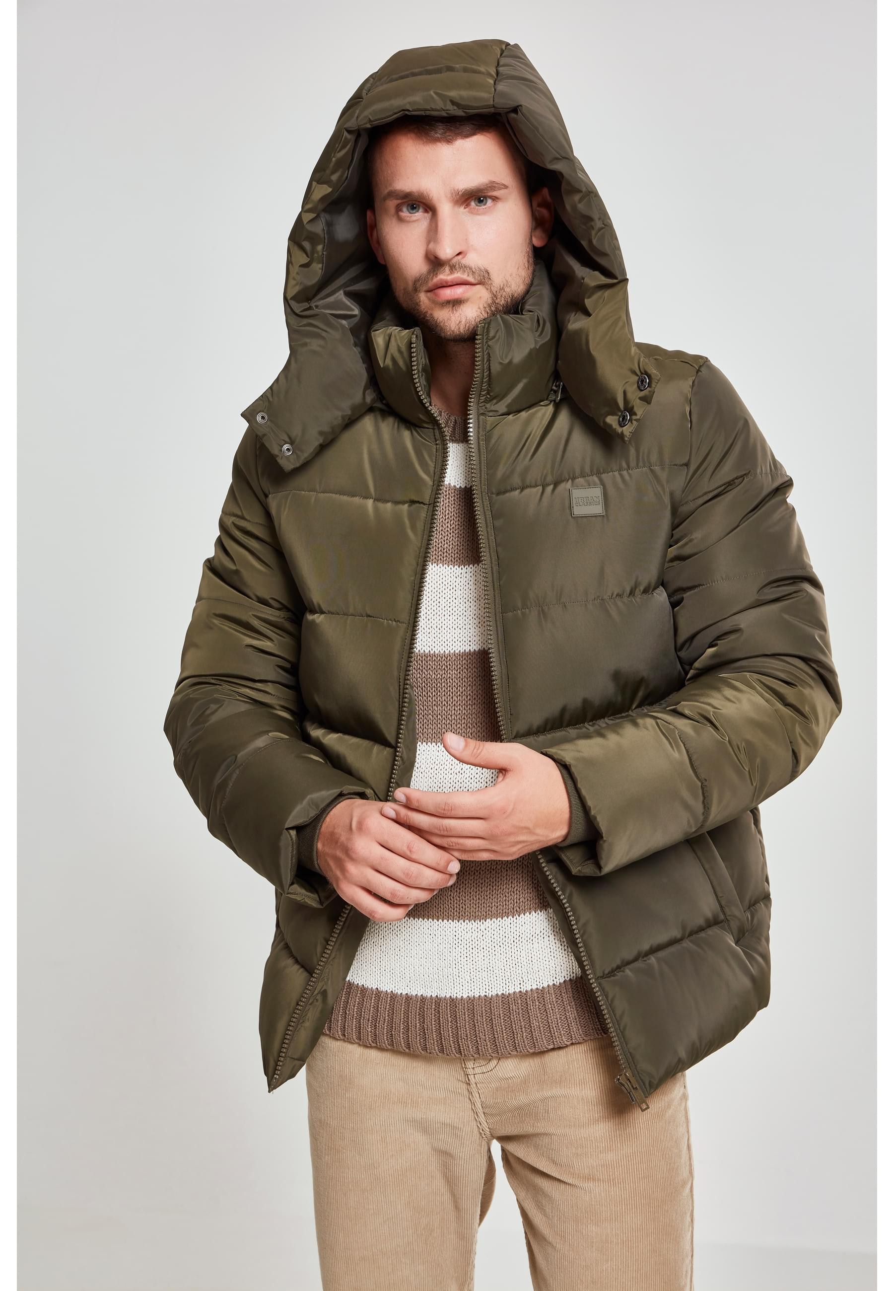 URBAN CLASSICS Allwetterjacke »Urban Classics Herren Hooded Puffer Jacket«, (1 St.), mit Kapuze
