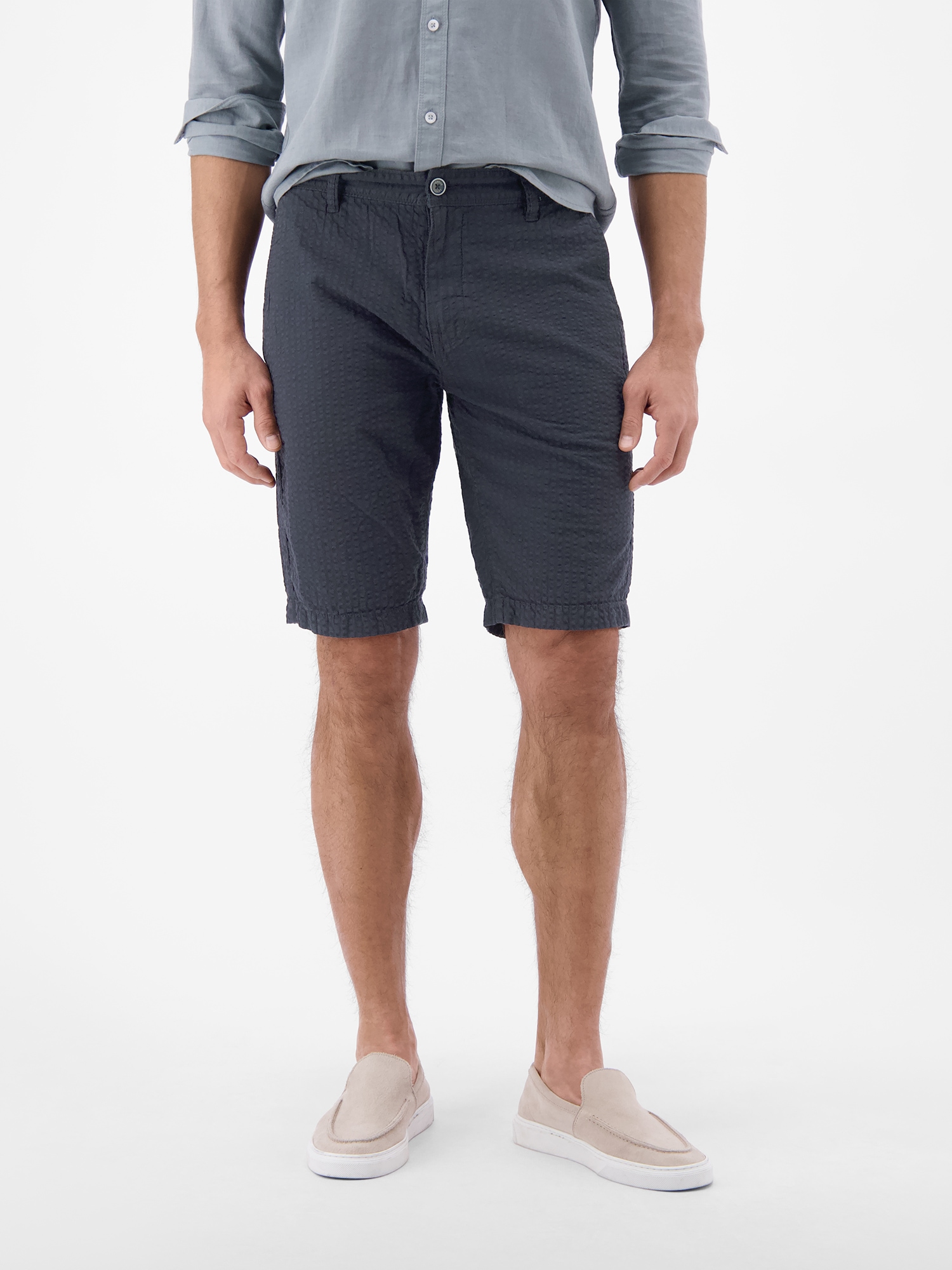 LERROS Chinoshorts »Chino-Shorts aus Baumwolle in leichter Seersucker-Qualität«