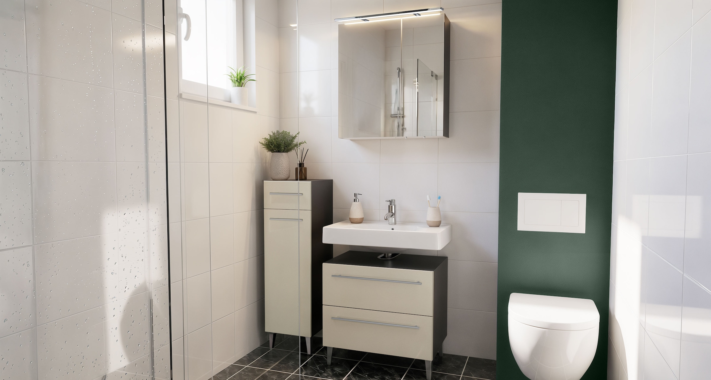OPTIFIT Waschbeckenunterschrank »Pier« Breite 65 cm, schnelle Montage mit OPTIsnap