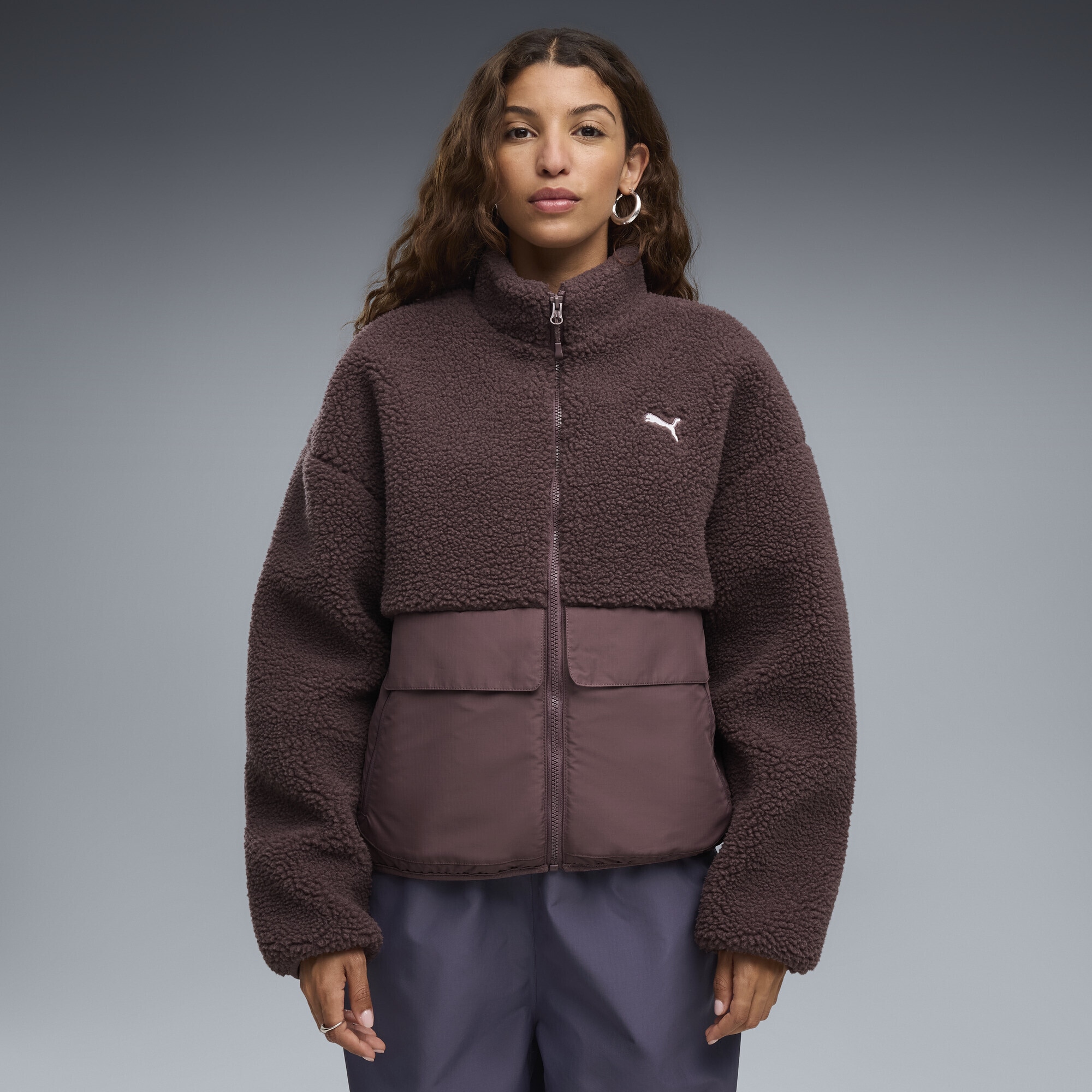 PUMA Funktionsweste »RE:FIBRE Fleece Relaxed Jacke Damen«