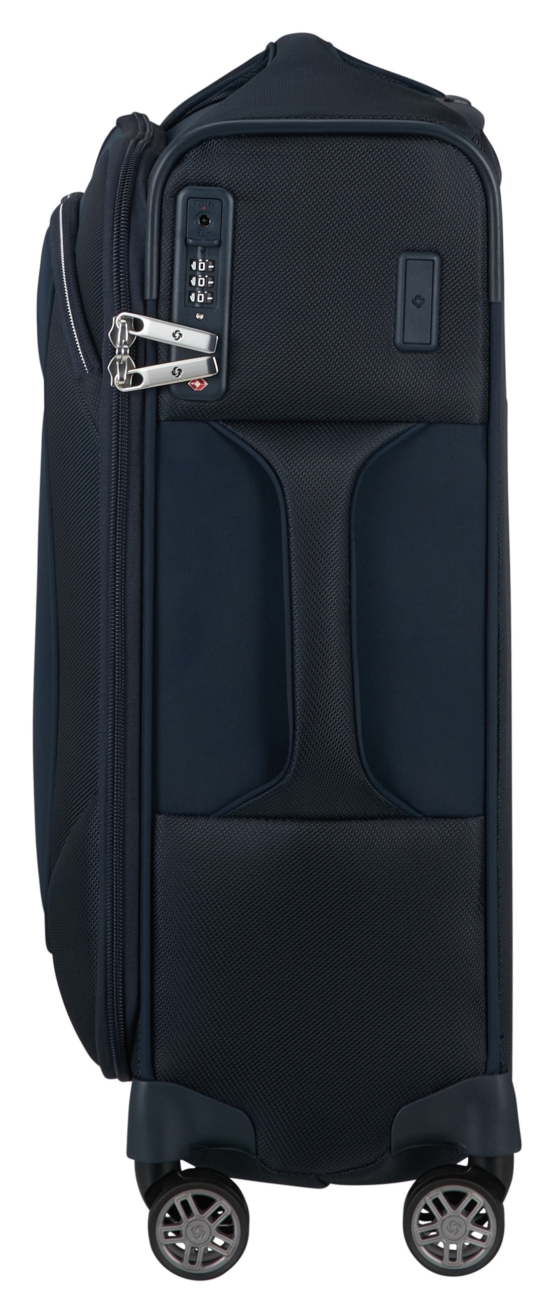 Samsonite Weichgepäck-Trolley »RE-LITE, verschiedene Größen und Farben«, (Set, 2 St., mit 2 Packwürfeln), 4 Rollen, Reisekoffer TSA-Schloss Stickerbogen Volumenerweiterung Laptopfach