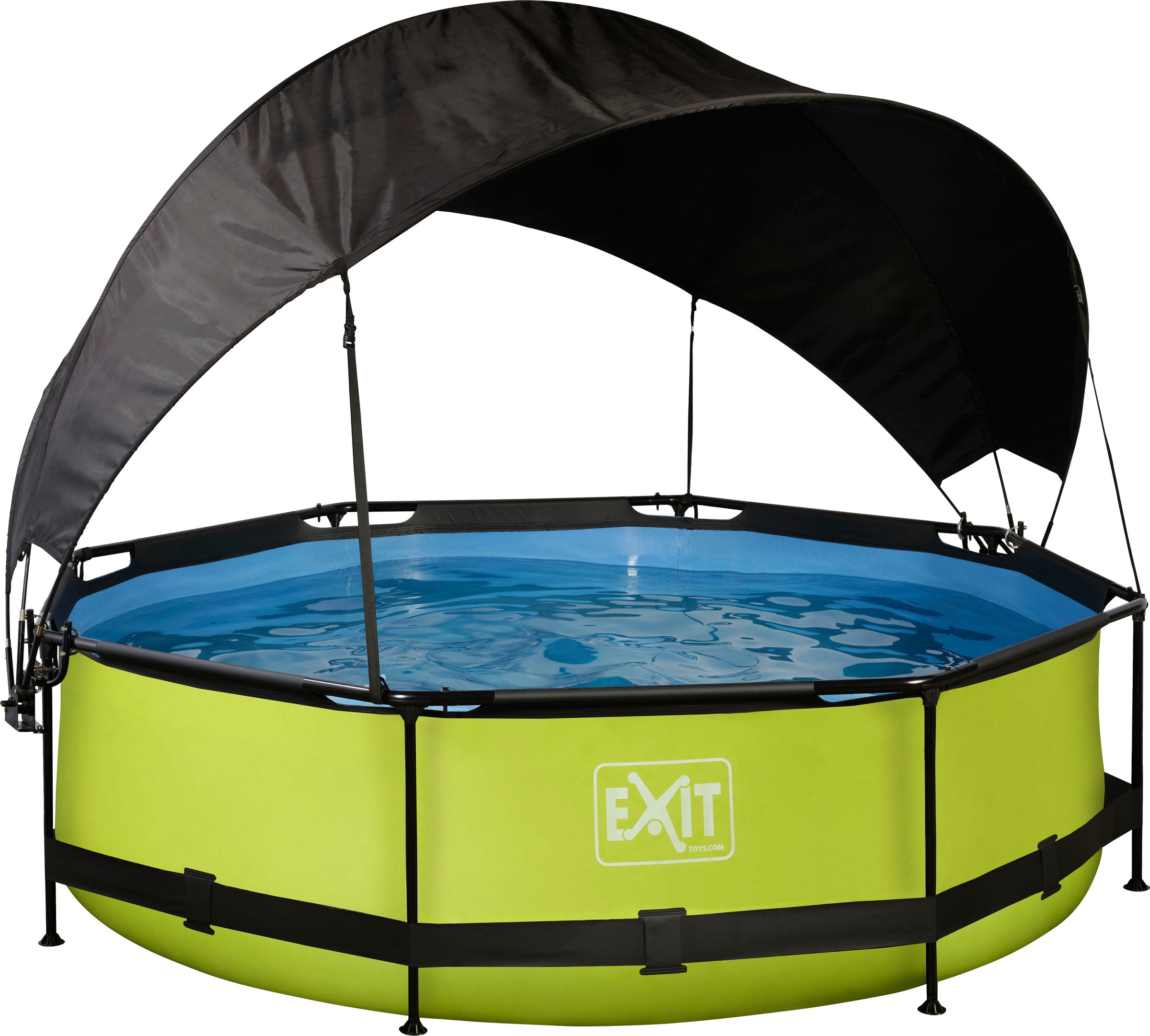 Thumbnail - EXIT Framepool "inkl. Sonnensegel", (Set, 4 tlg.), ØxH: 300x76 cm, mit Kartuschenfilterpumpe und Sonnensegel
