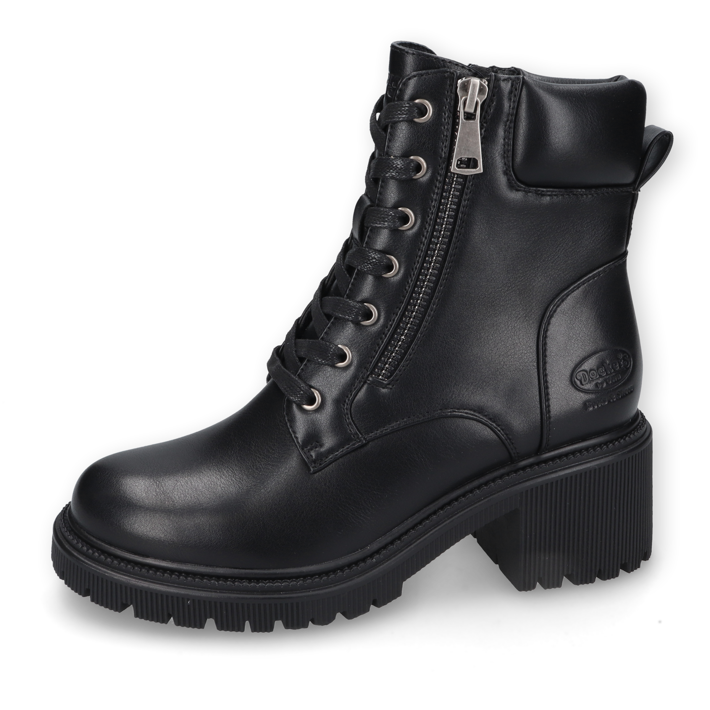 Dockers by Gerli Schnürstiefelette, Biker Boots mit Reißverschluss günstig online kaufen
