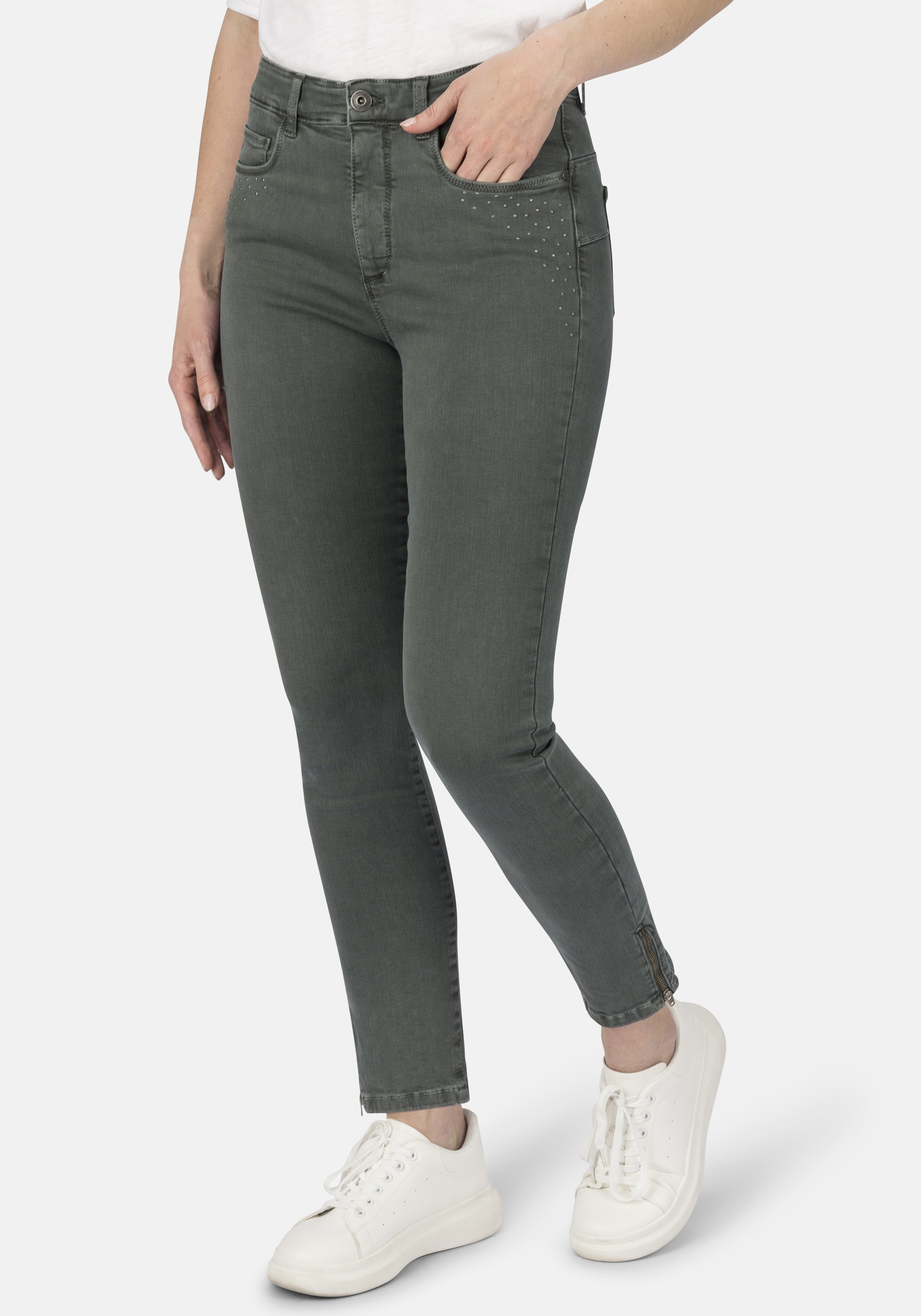 STOOKER WOMEN 5-Pocket-Jeans "Rio Colour Skinny Fit", Skinny Fit Casual Cle günstig online kaufen