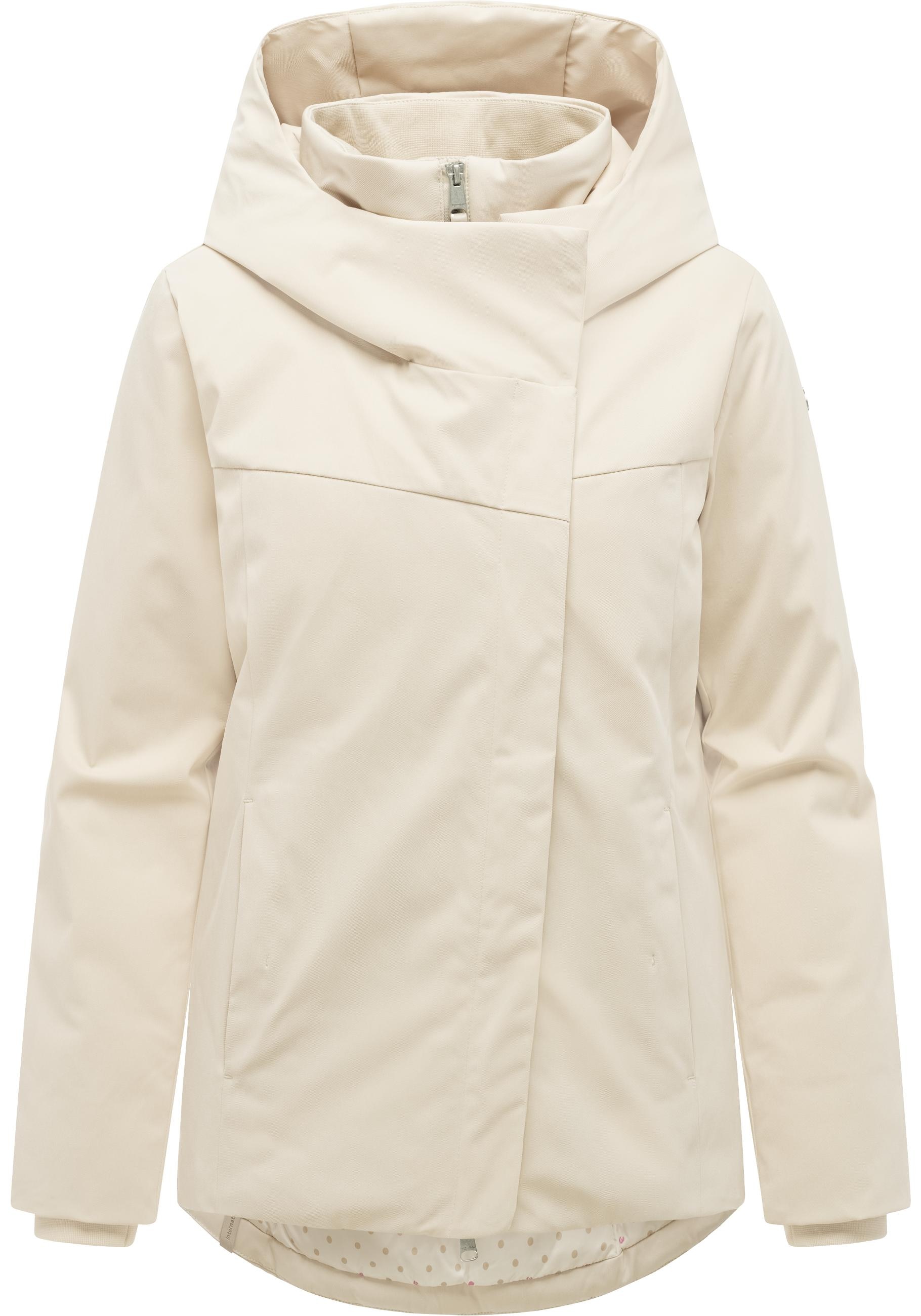 Ragwear Funktionsjacke "Pavleen Short Y" mit Kapuze Warme Damen Winterjacke mit Stehkragen und Kapuze