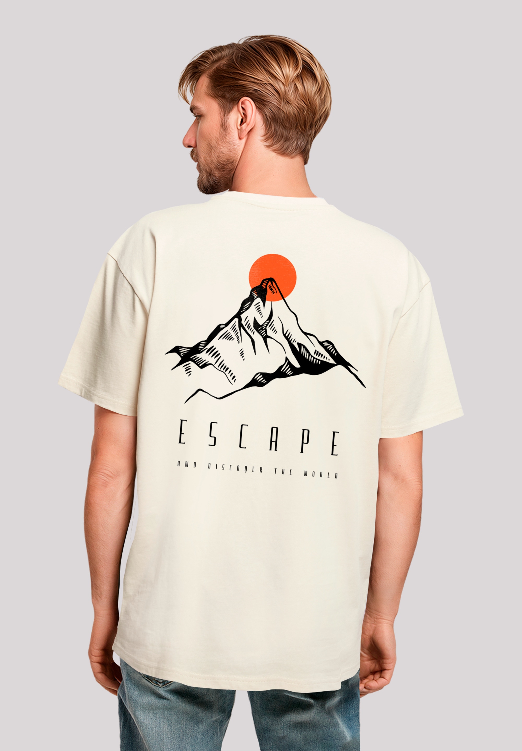 F4NT4STIC T-Shirt "Oversize Escape Discover the World Mountain", Premium Qu günstig online kaufen