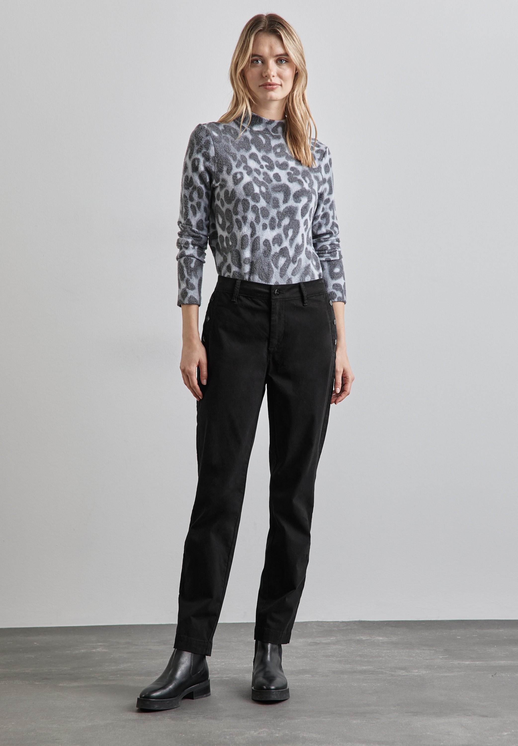 STREET ONE Röhrenhose, High Waist