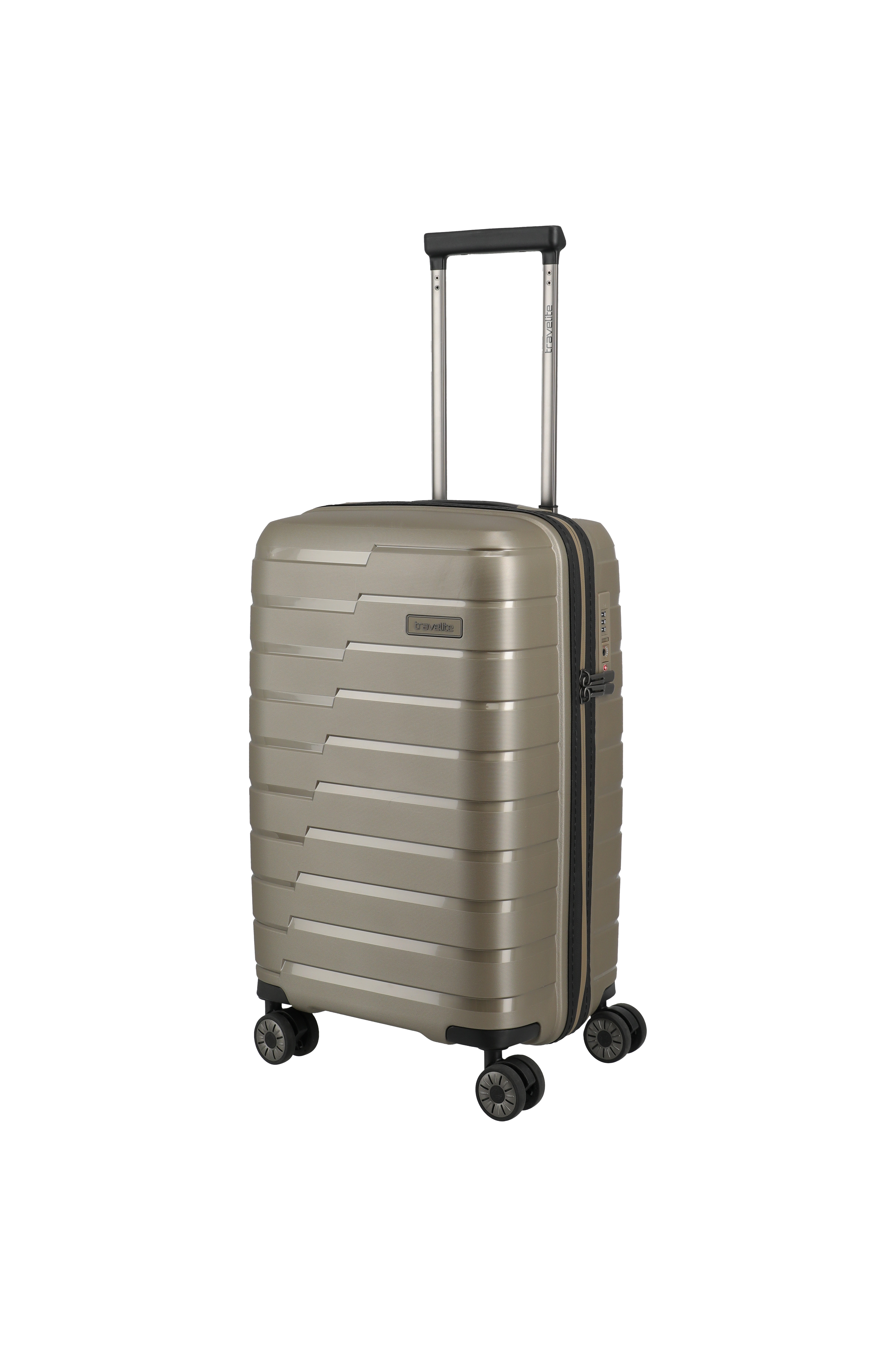 travelite "AIR BASE Reisekoffer Hartschale" 105 l 4 Rollen widerstandsfähiges Material und cleverer Innenaufteilung