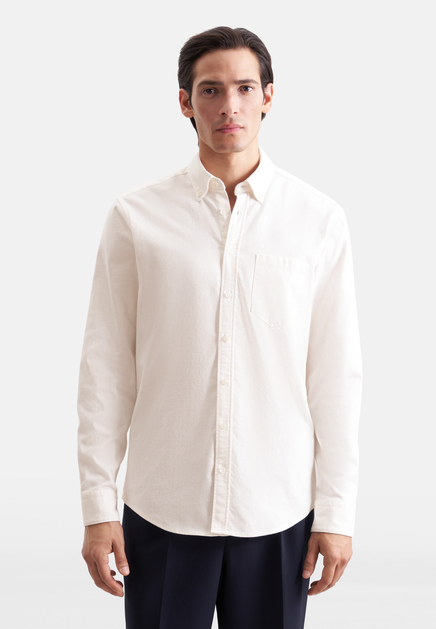 seidensticker Regular 1/1 Button-Down-Kragen Uni
