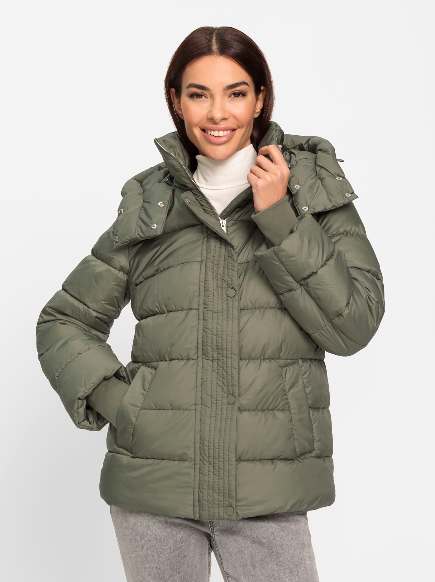 heine Steppjacke, mit Kapuze günstig online kaufen