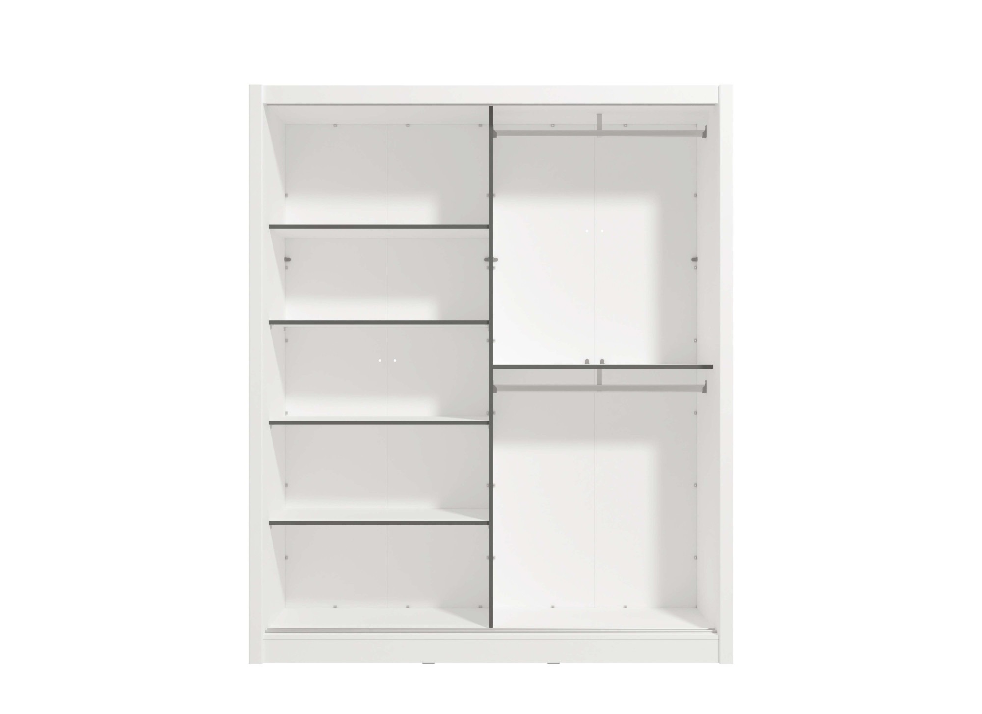 INOSIGN Schwebetürenschrank »Albi, Schlafzimmerschrank, Wäscheschrank in cashmere oder weiß«, Kleiderschrank mit Spiegel MIT Innenausstattung,FSC®-zertifiziert