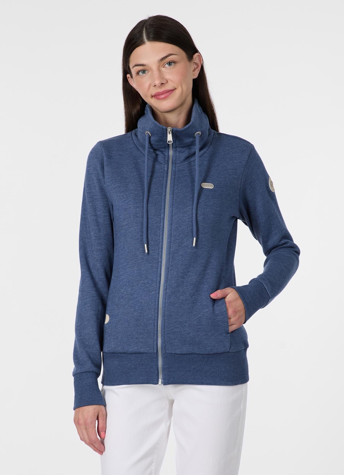 Ragwear Sweatjacke "RONETTE A" Baumwollmischung mit Marken-Stickerei günstig online kaufen