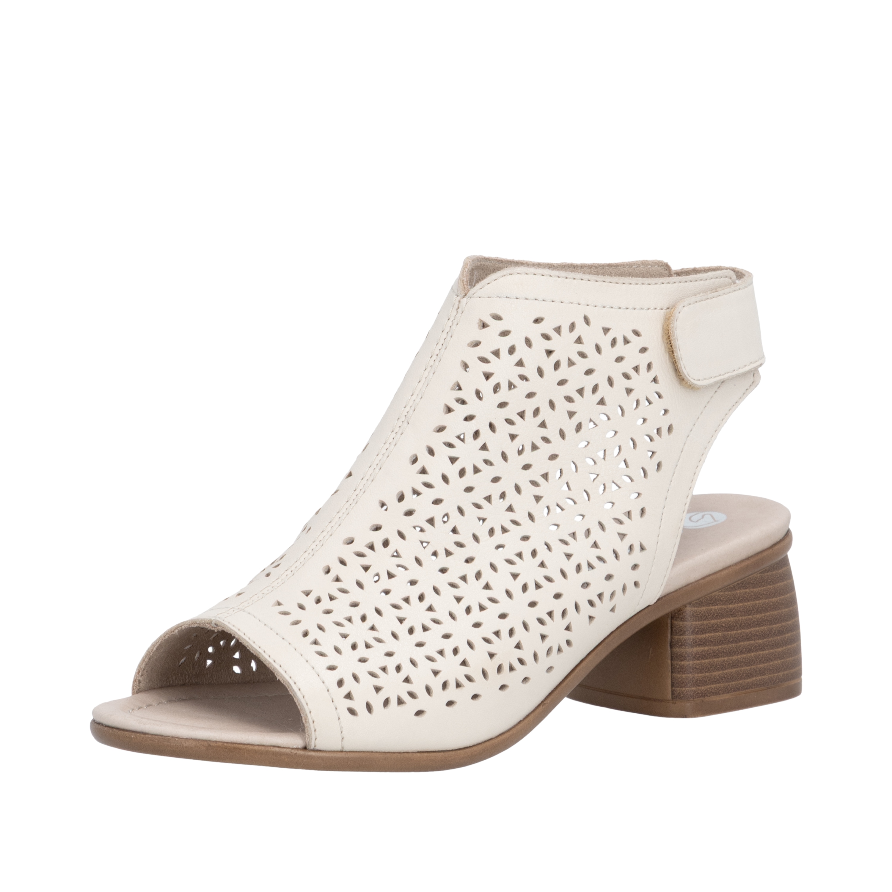 Remonte Schaftsandalette Sommerschuh mit Blockabsatz und Klettriemchen an der Ferse