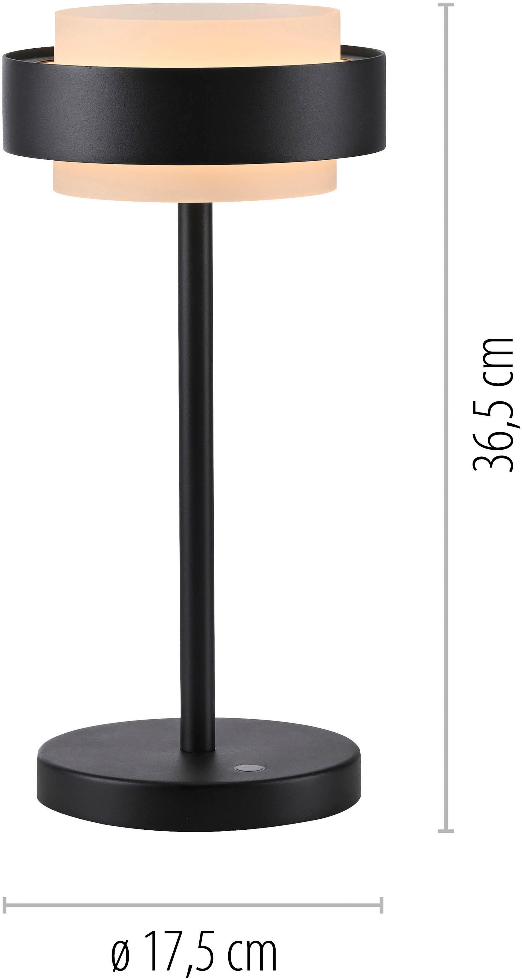 SCHÖNER WOHNEN-Kollektion LED Tischleuchte »ELMO« LED-Board 1 Stk. Warmweiß SCHÖNER WOHNEN Kollektion, Touchdimmer, Memoryfunktion