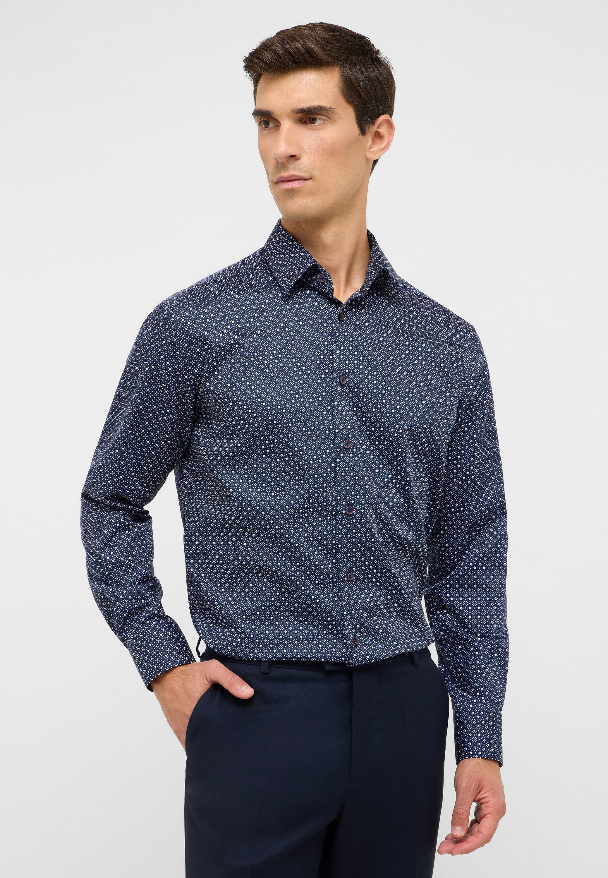 Eterna Langarmhemd "MODERN FIT", NON IRON (bügelfrei) günstig online kaufen