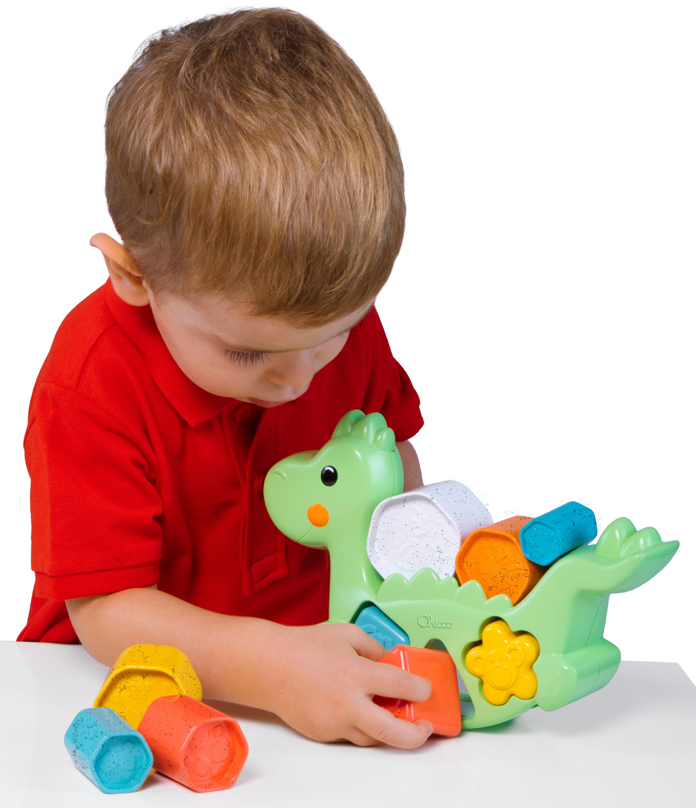 Chicco Lernspielzeug »2 In 1 Schaukeldino«, teilweise aus recyceltem Material; Made in Europe