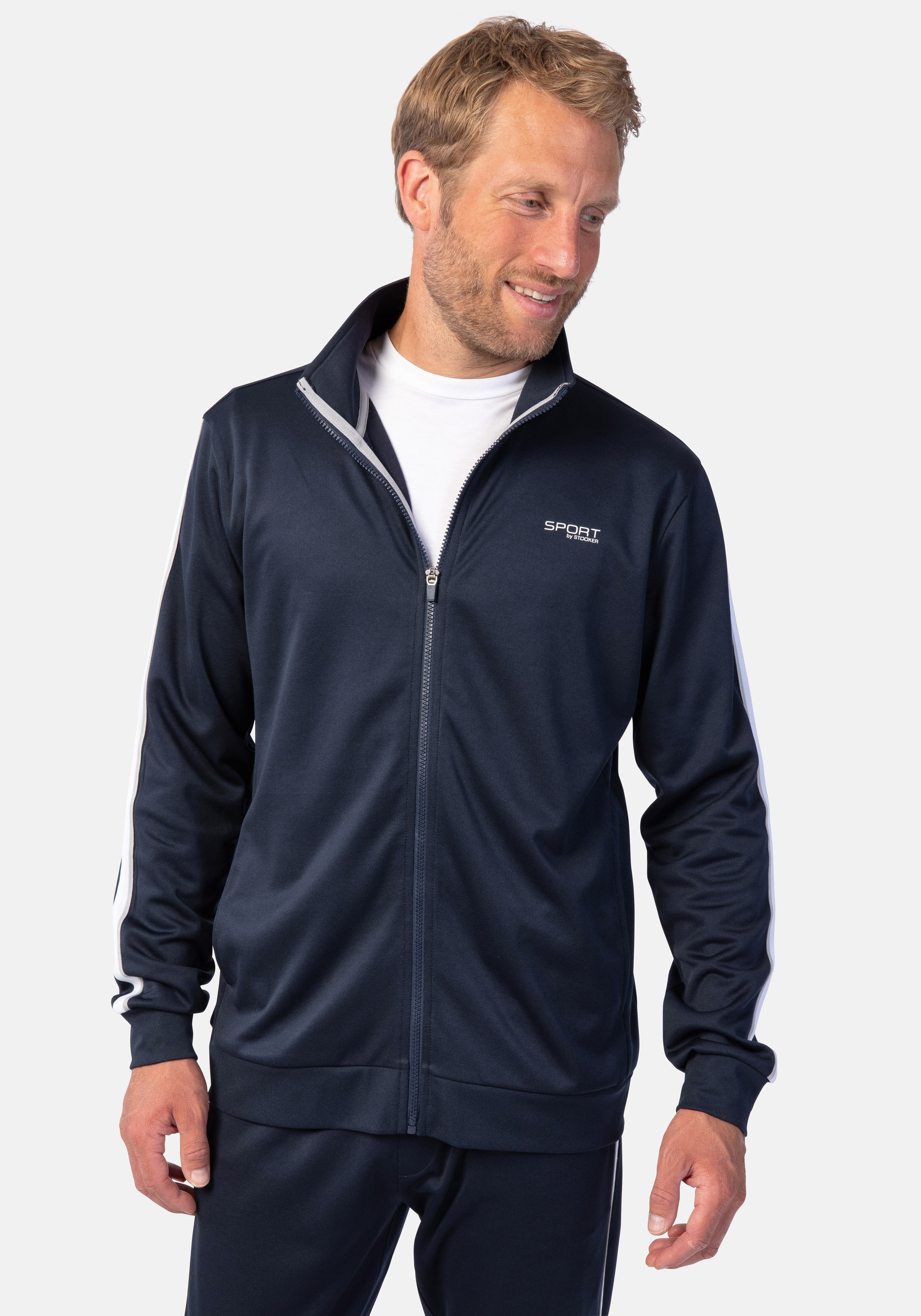 Stooker Men Sweatjacke "SIDNEY Sweatjacke Sportjacke" Sportjacke Stehkragen günstig online kaufen