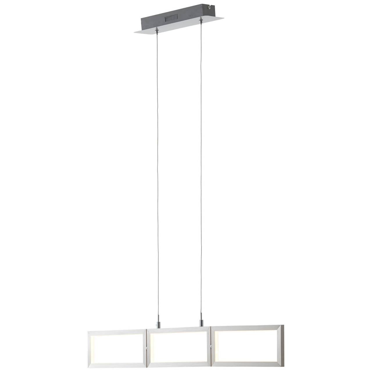 Brilliant Pendelleuchte »Tunar«, 3 flammig, Leuchtmittel LED-Modul | LED fest integriert, LED Hängelampe 3flg alu