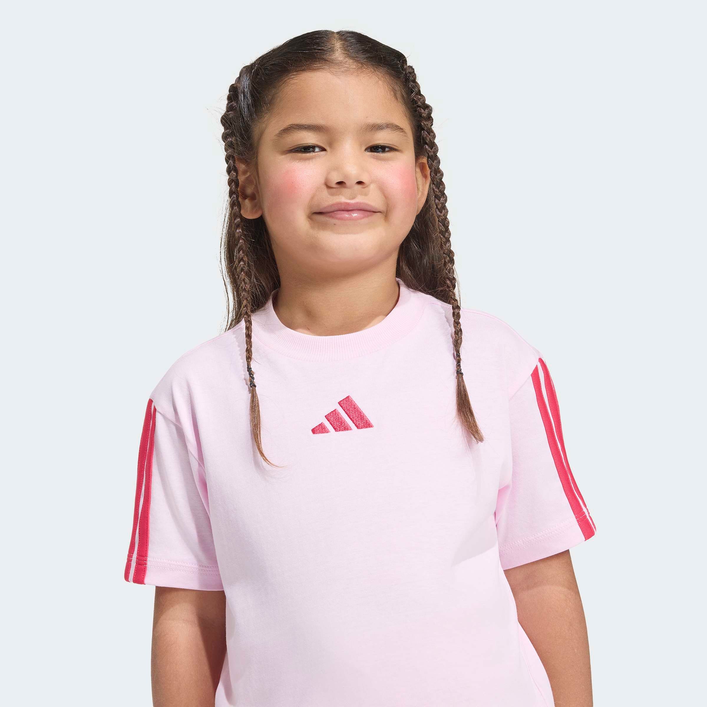 adidas Sportswear Trainingsanzug »LK 3S T-SET 160« 2 für Kinder, mit 2 Teilen, aus Baumwolle
