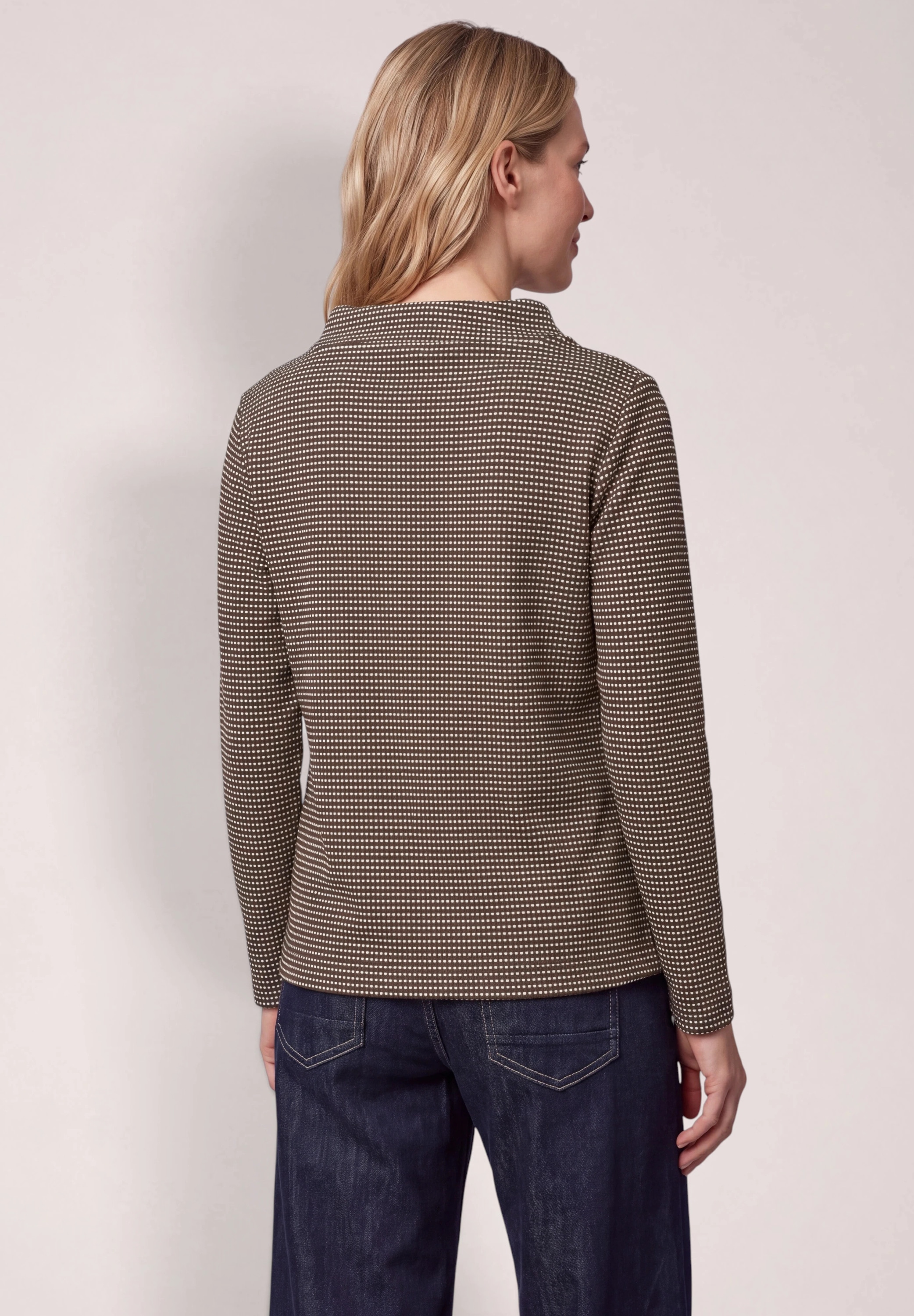 Cecil Langarmshirt aus softem Materialmix
