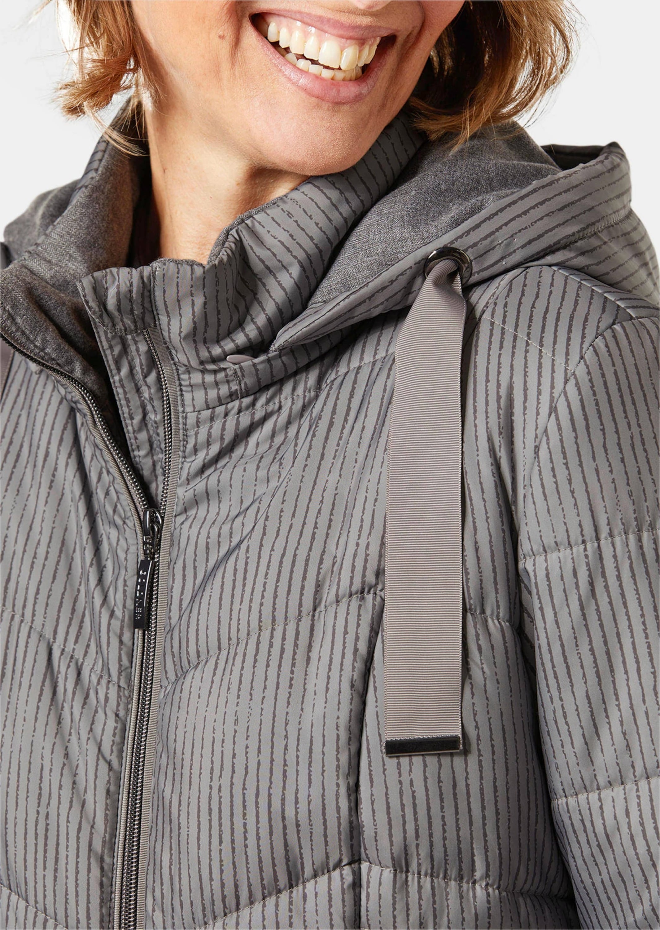 GOLDNER Steppjacke »Steppjacke Steppjacke mit farbharmonischem Druck«